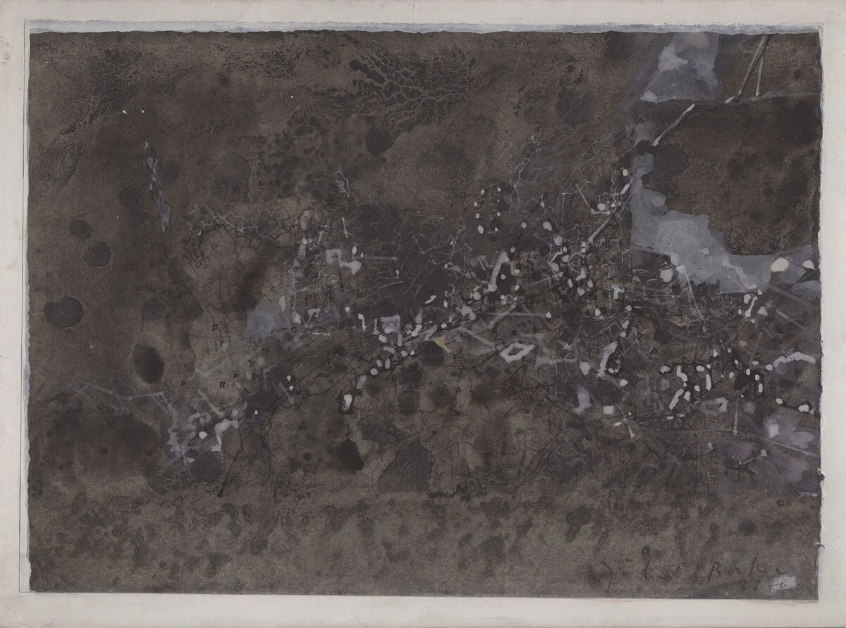 OHNE TITEL (Komposition in Schwarz, Grau und Weiss)