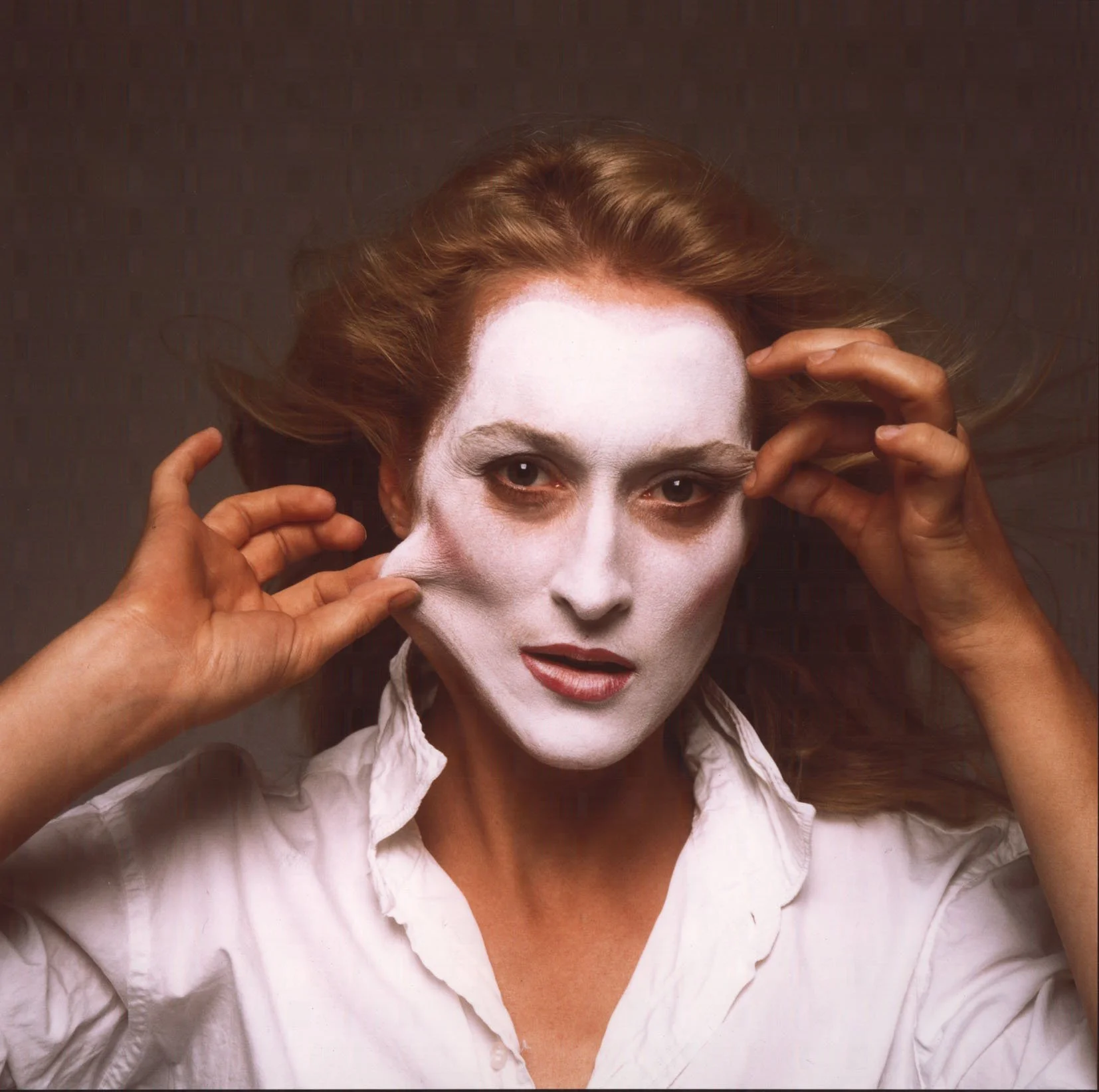   MERYL STREEP  Cibachrome. 1981. Signed, titled, dated and numbered. 260 x 260 mm 