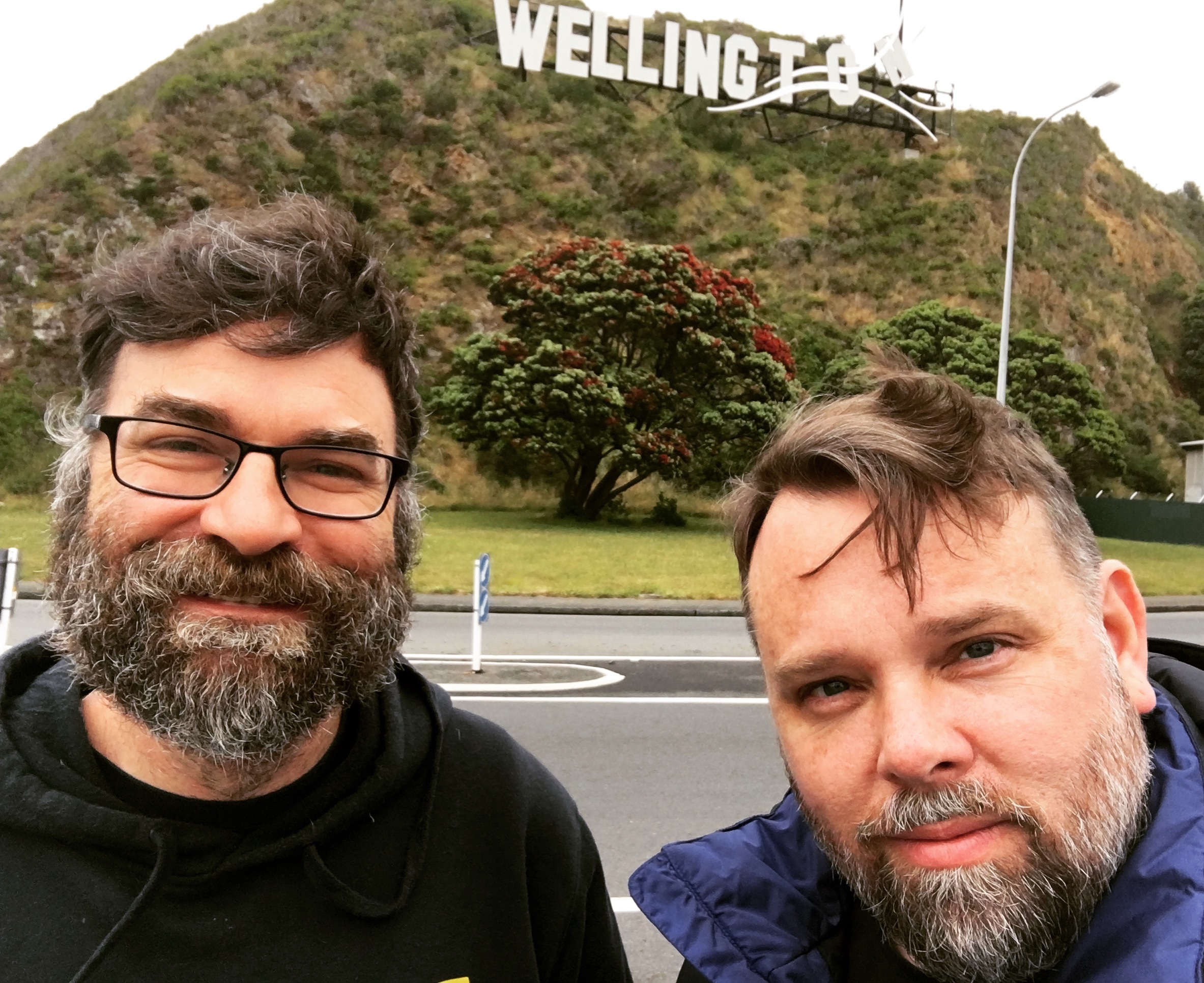 With Steve Barr in Wellington (I think). Jan 2, 2017.