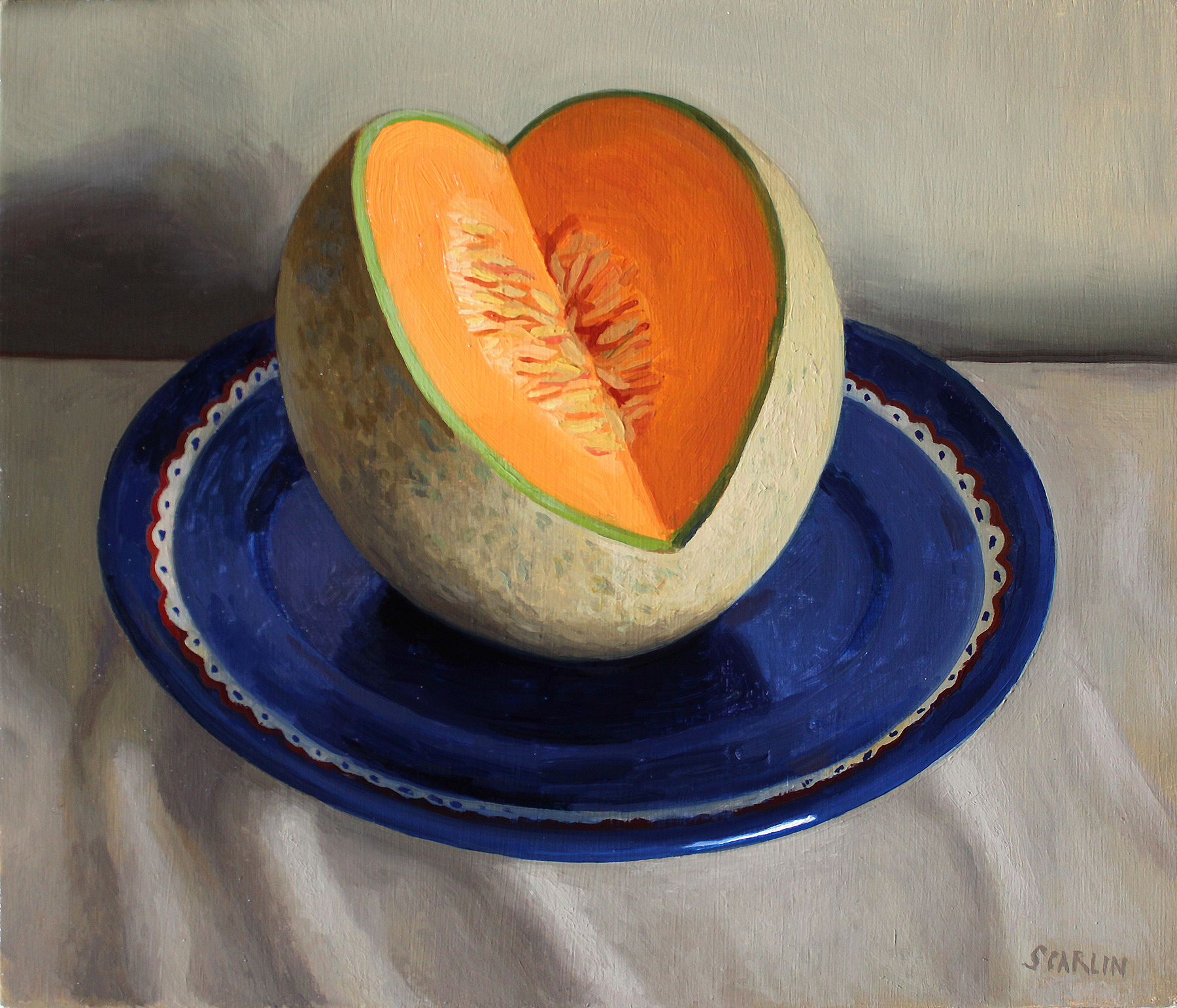Spanspek Oil on panel 30x35cm 2017 Private collection