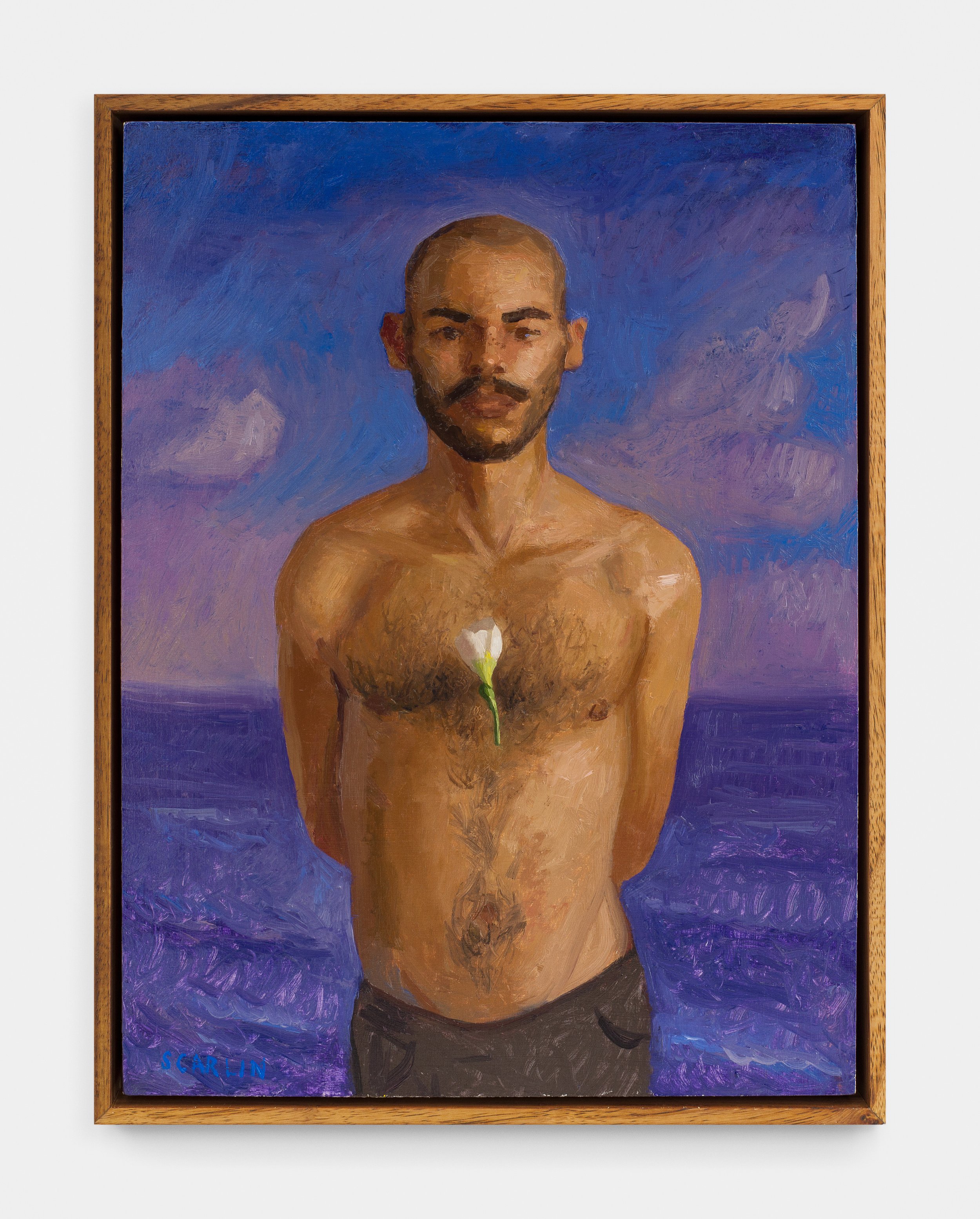  Micah and the Flower  Oil on panel 40x30cm  2022  Private collection 