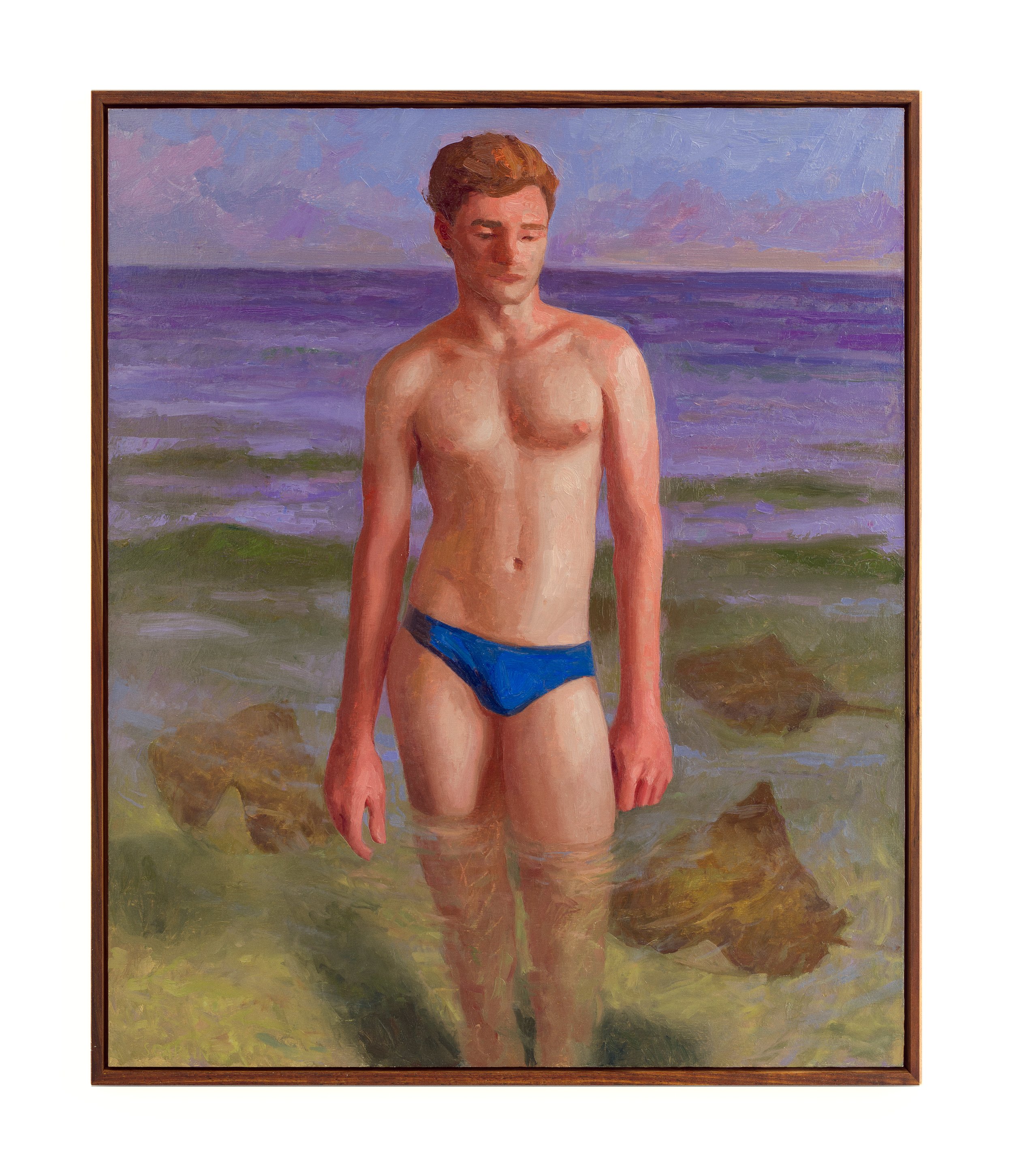  Harry and the Stingrays  Oil on panel 60 x 50cm  2022    Private collection 