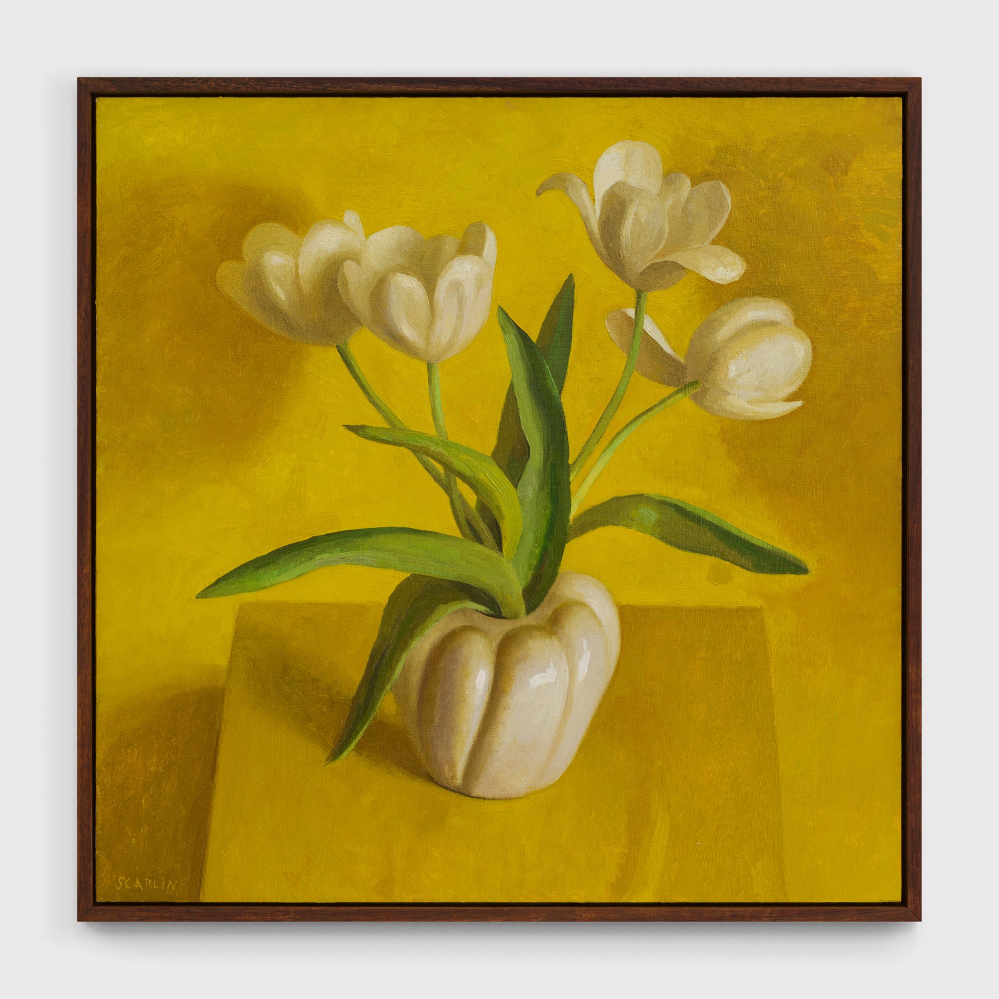  Birthday Tulips (2022)  Oil on panel 45 x 45cm    Private collection 