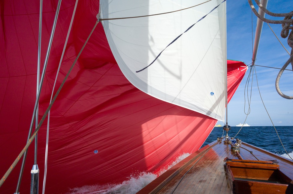 Hoisting the Spinnaker