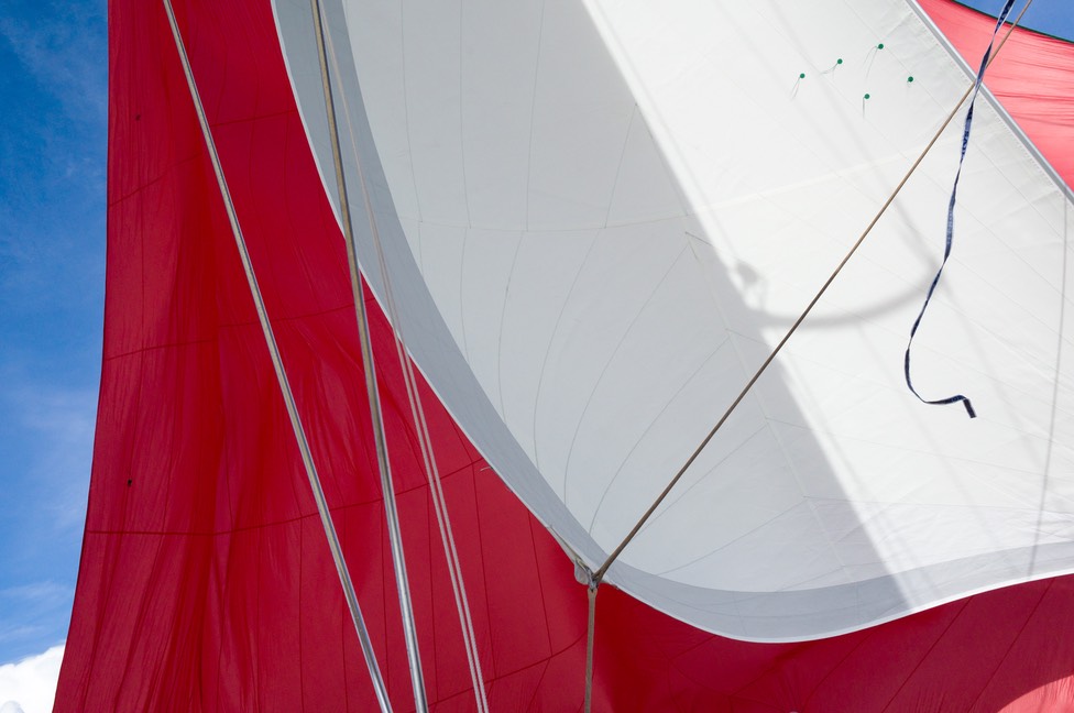 Hoisting the Spinnaker