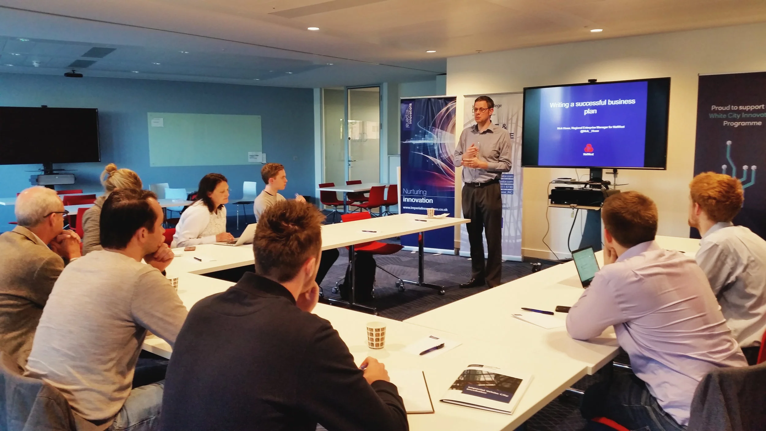 Nick Howe - Enterprise Manager, NatWest sharing his knowledge and expertise on 'Writing a successful business plan'