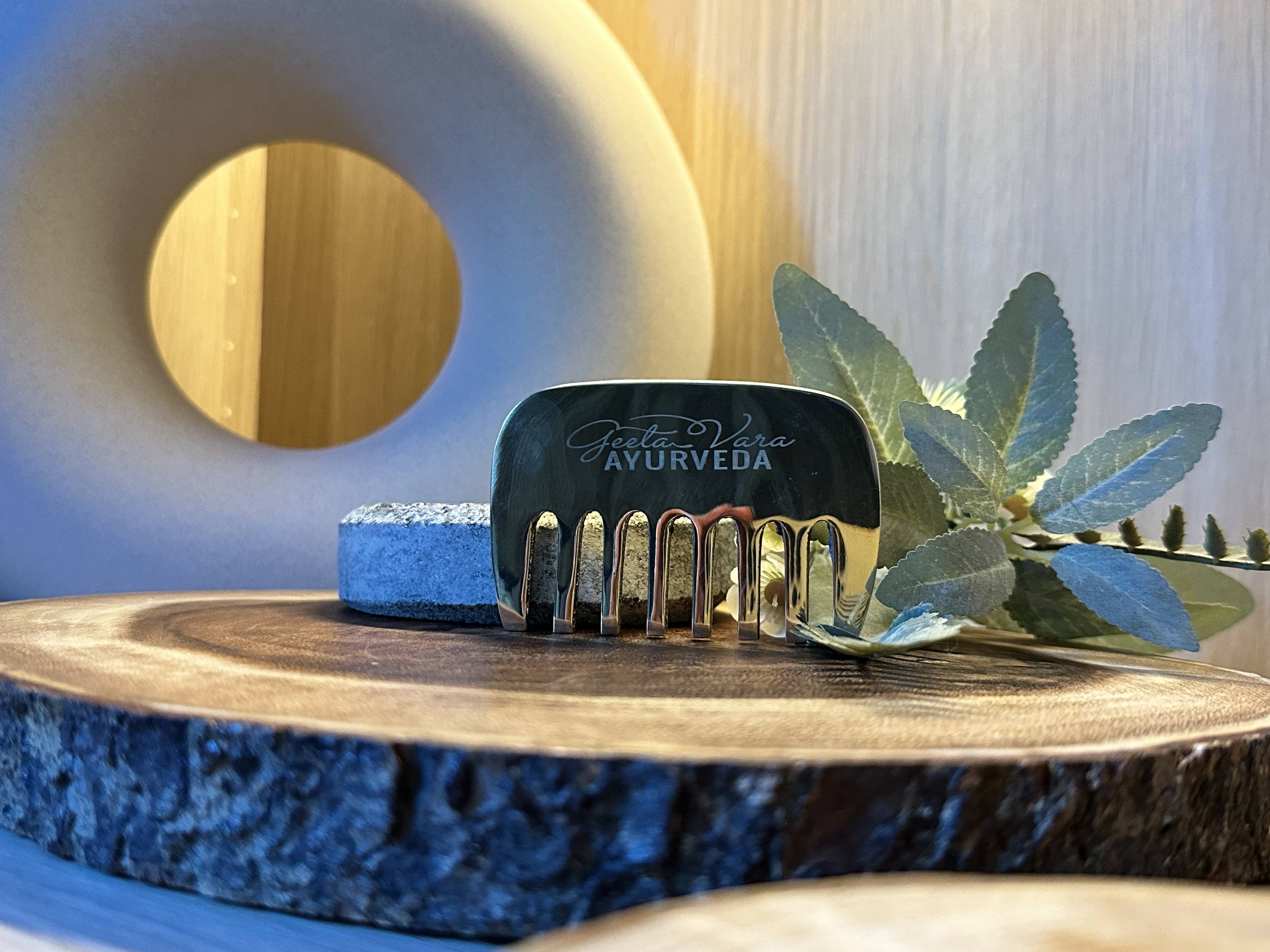 Kansa Face Comb 3 Ayurveda Hair Ritual Geeta Vara