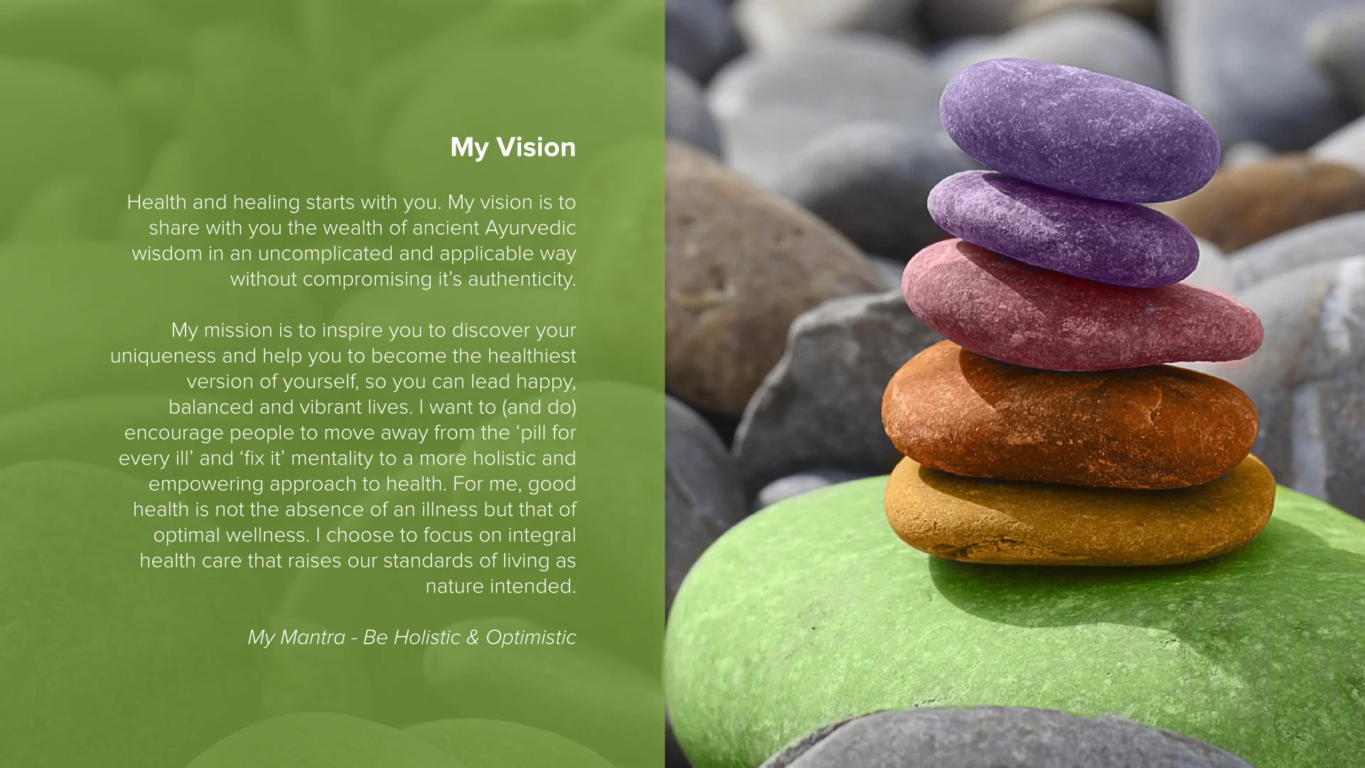 About Me - My Vision