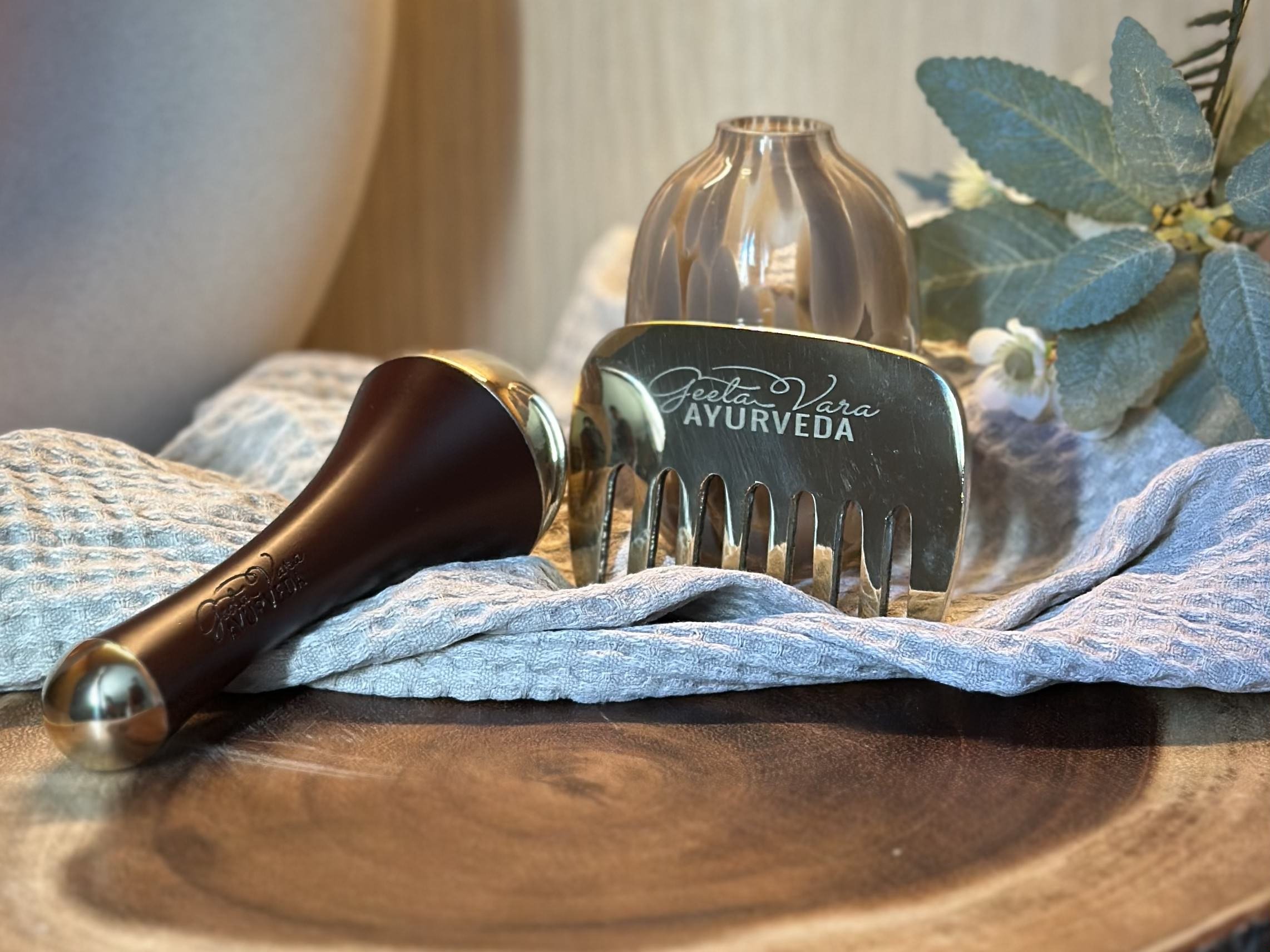 Kansa Face Wand Comb Ayurveda Face Ritual Geeta Vara
