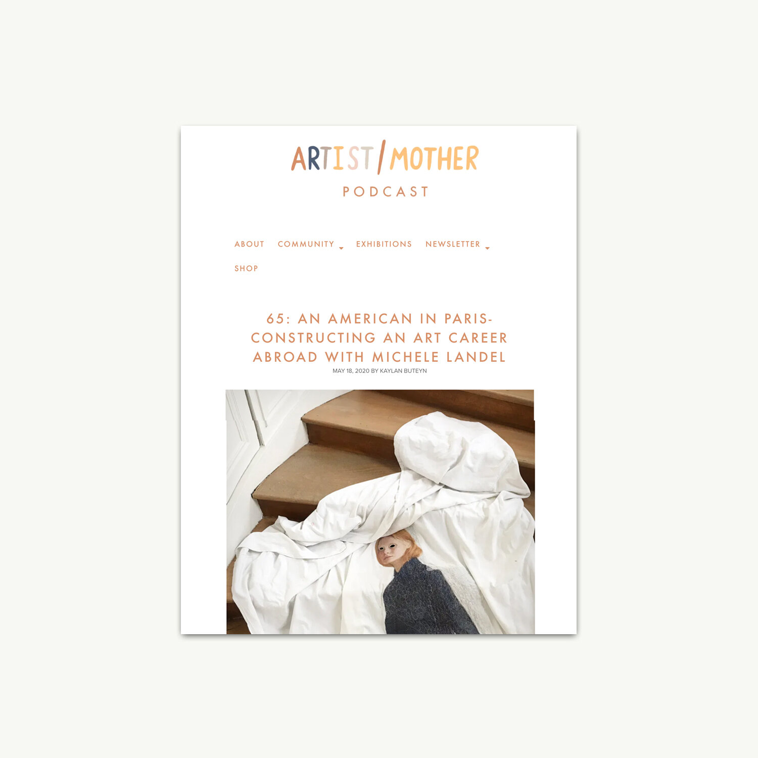    Artist Mother Podcast #65   podcast An American in Paris - Constructing an Art Career Abroad with Michele Landel 