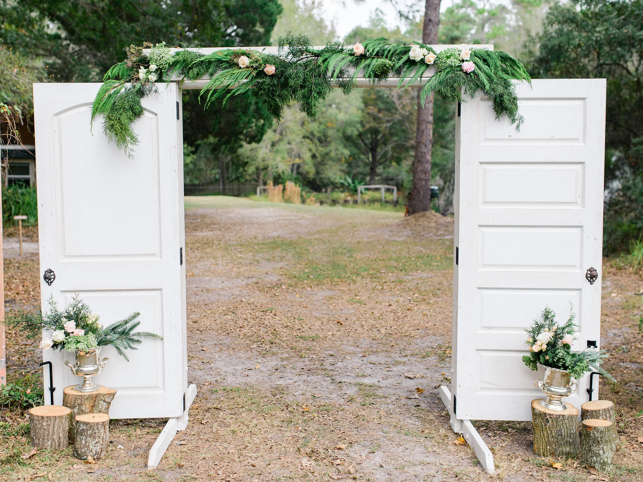 Wedding White Door Ceremony