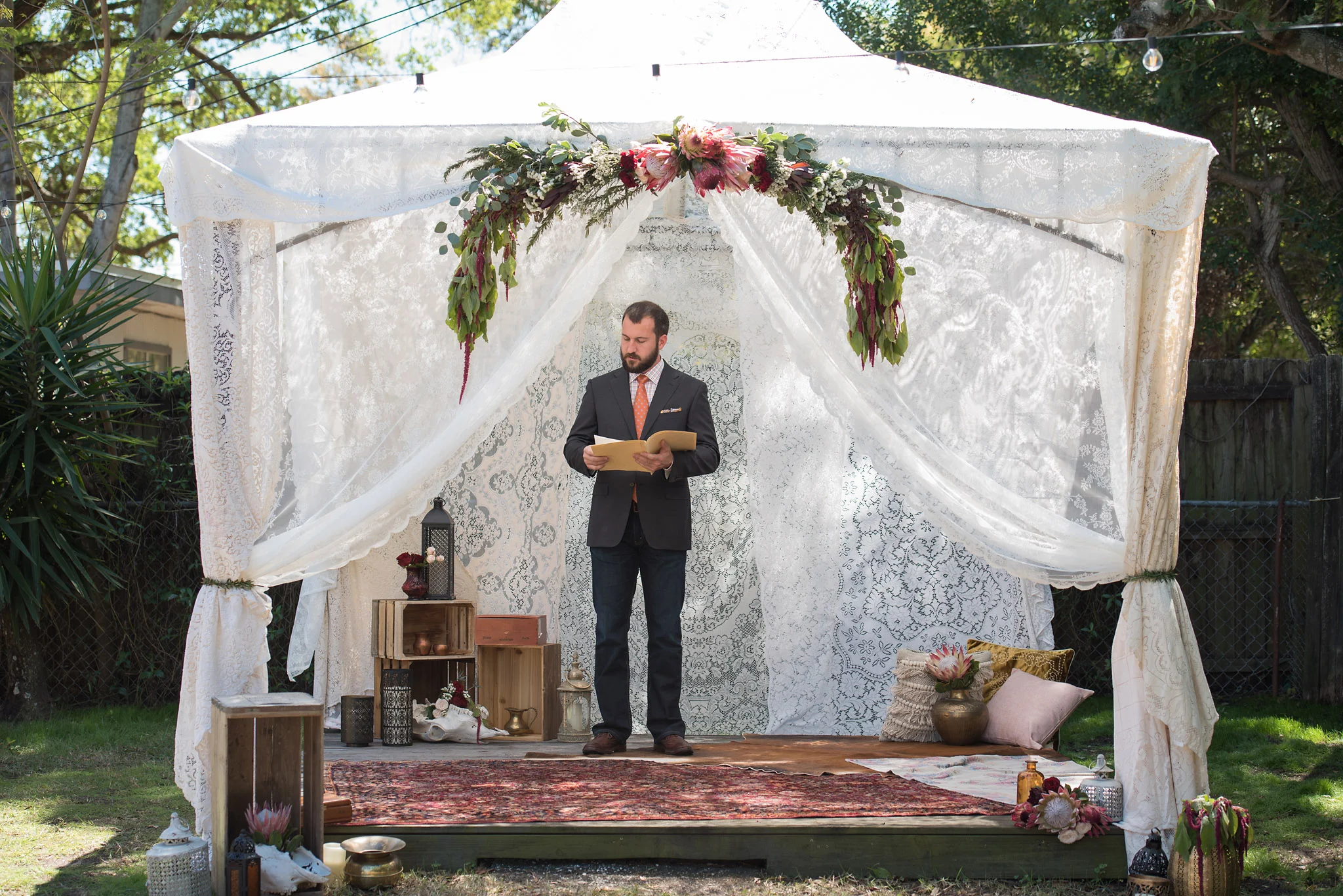 Boho Ceremony Tent