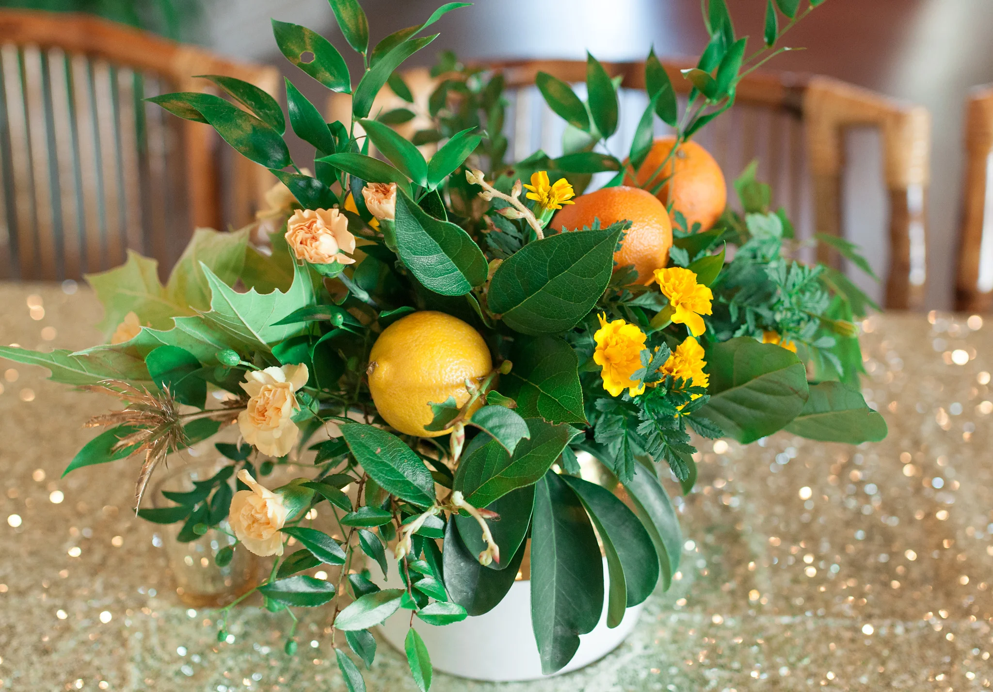 Citrus Floral Centerpiece