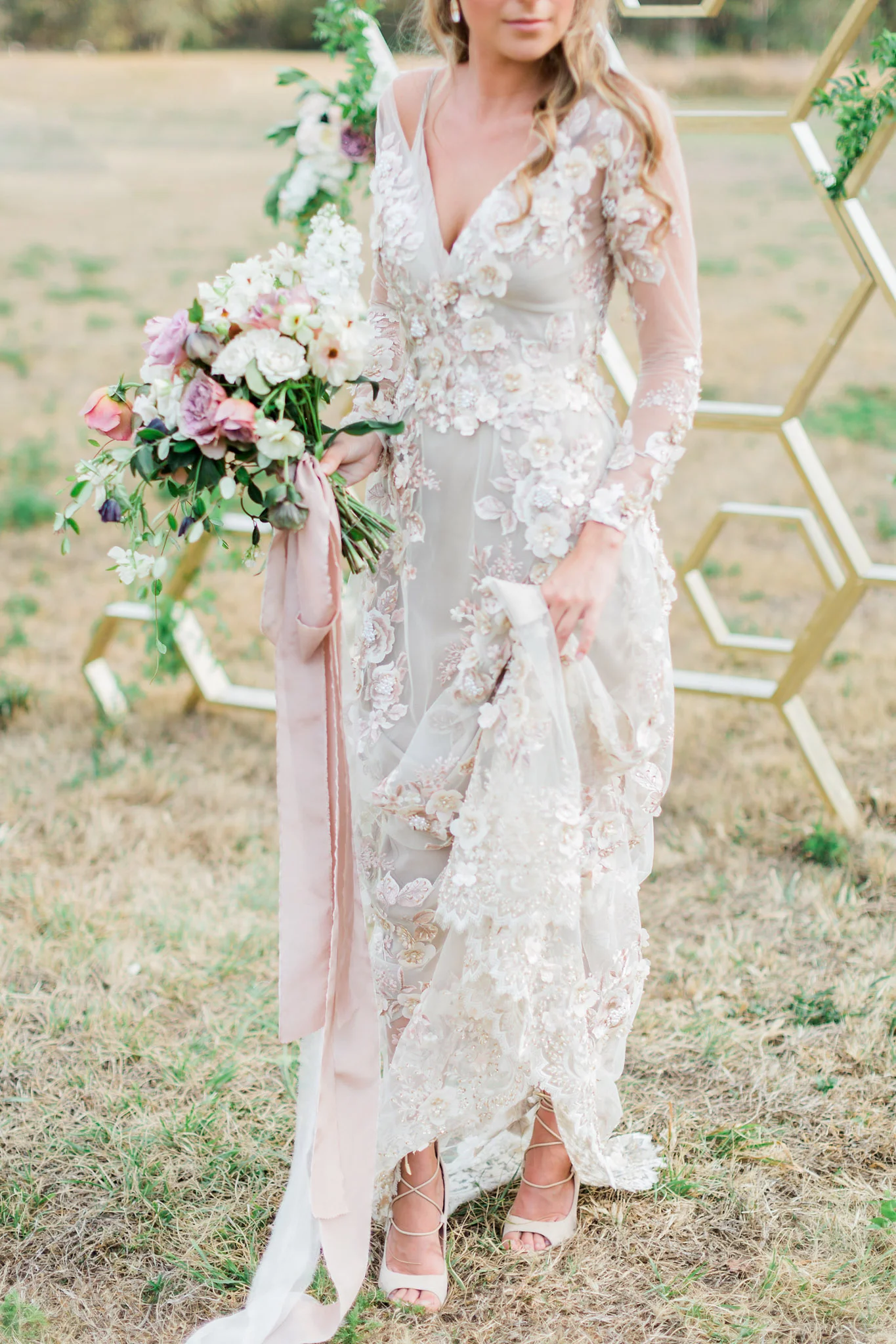 Geometric Ceremony Backdrop