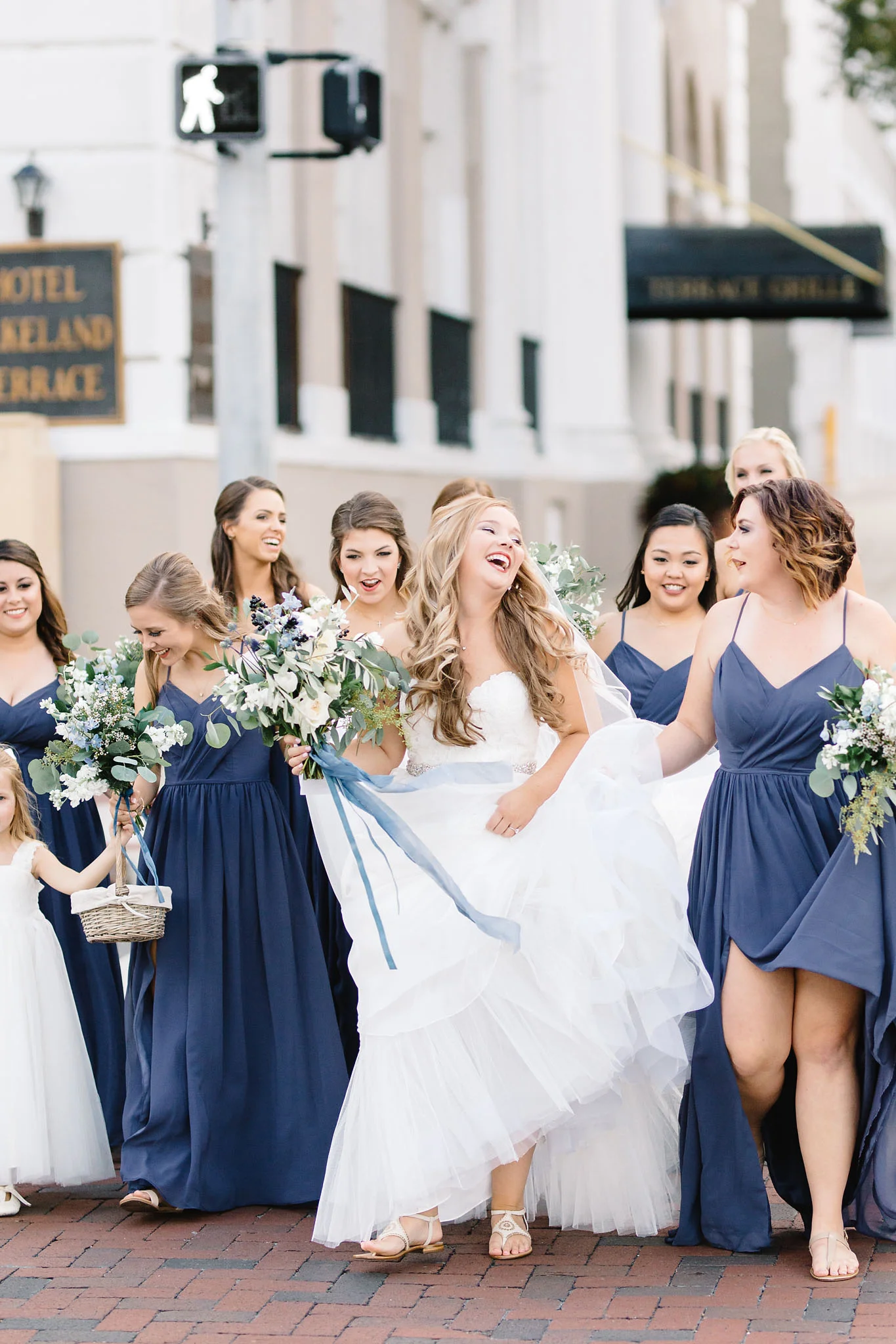 Slate Blue and Cotton Wedding