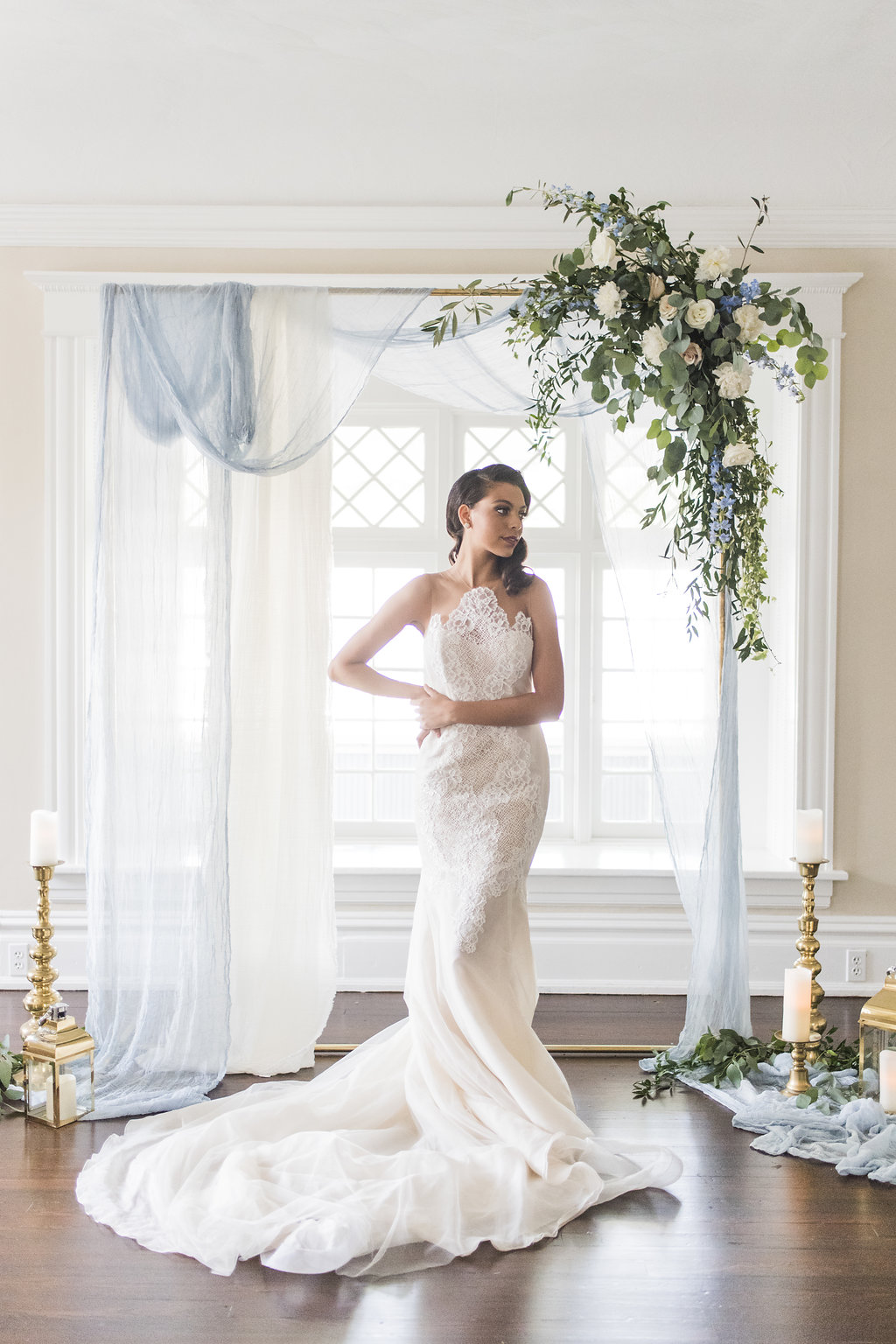 Gold Pipe Ceremony Arch Rental