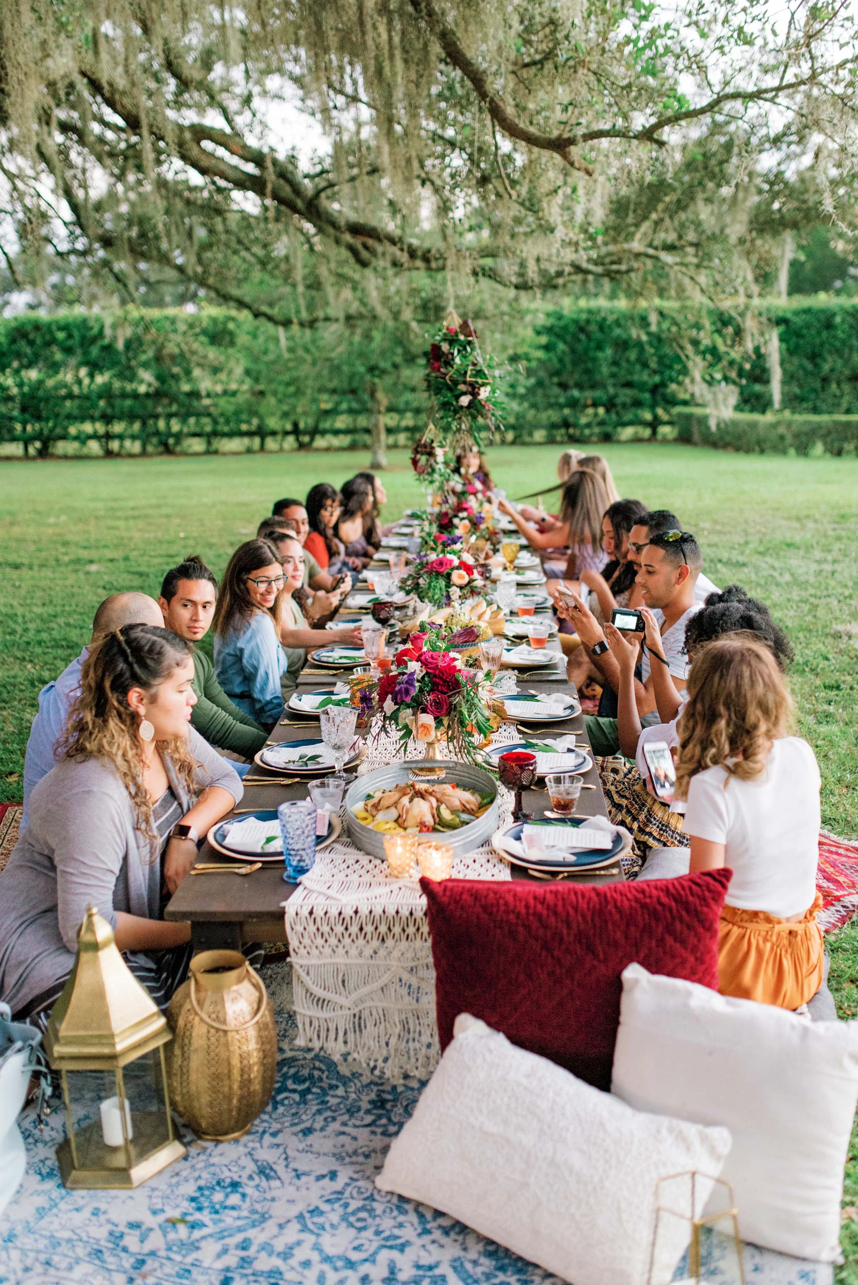 Low farm table rentals tampa