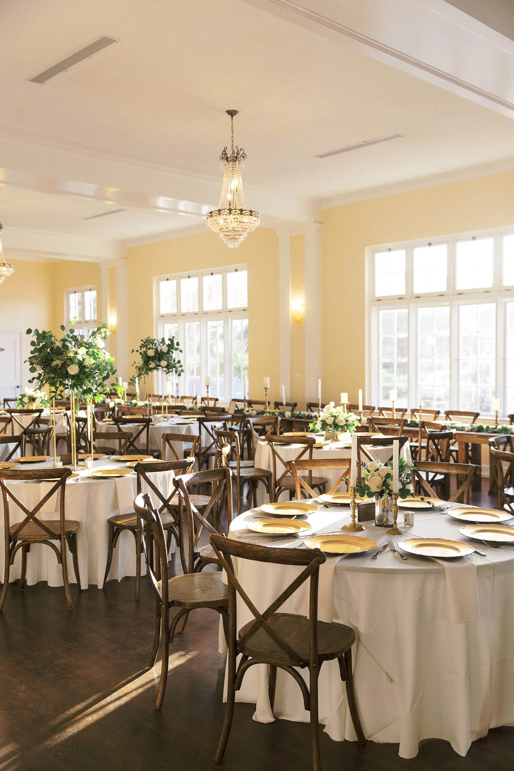 Tall Greenery Centerpieces