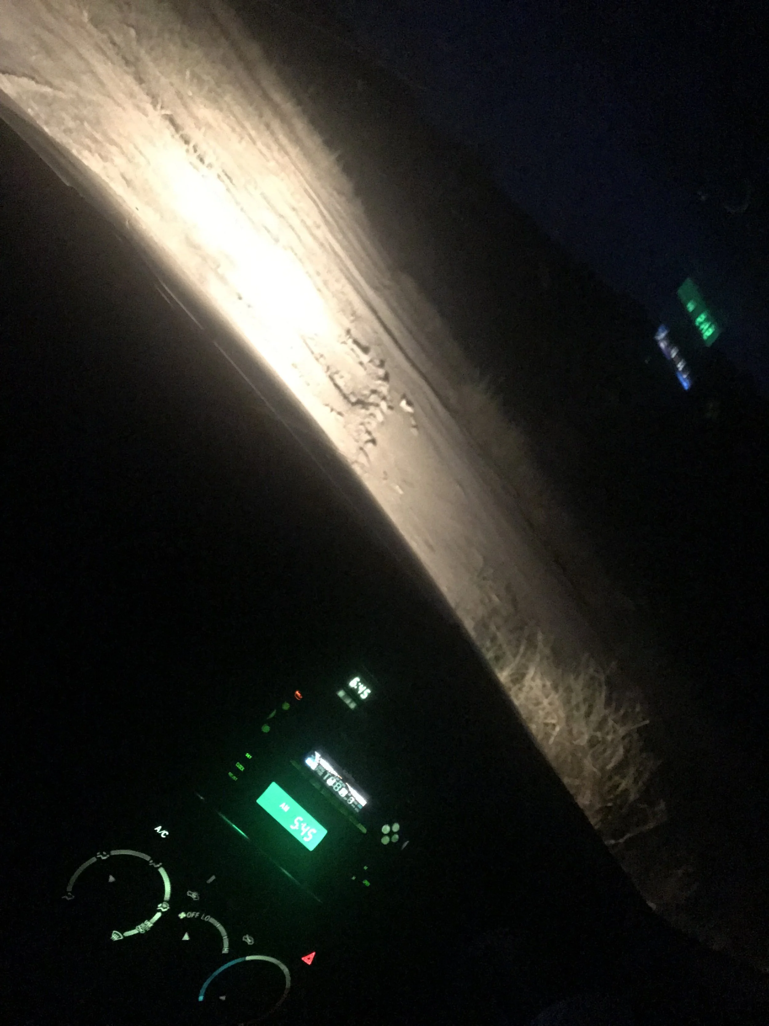 6pm: Still bogged. Waiting for a car to pull us out, getting ready to sleep in the car. Need to pee.