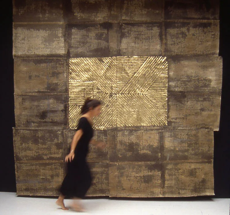 Ziggurat #1 (brown with gold)