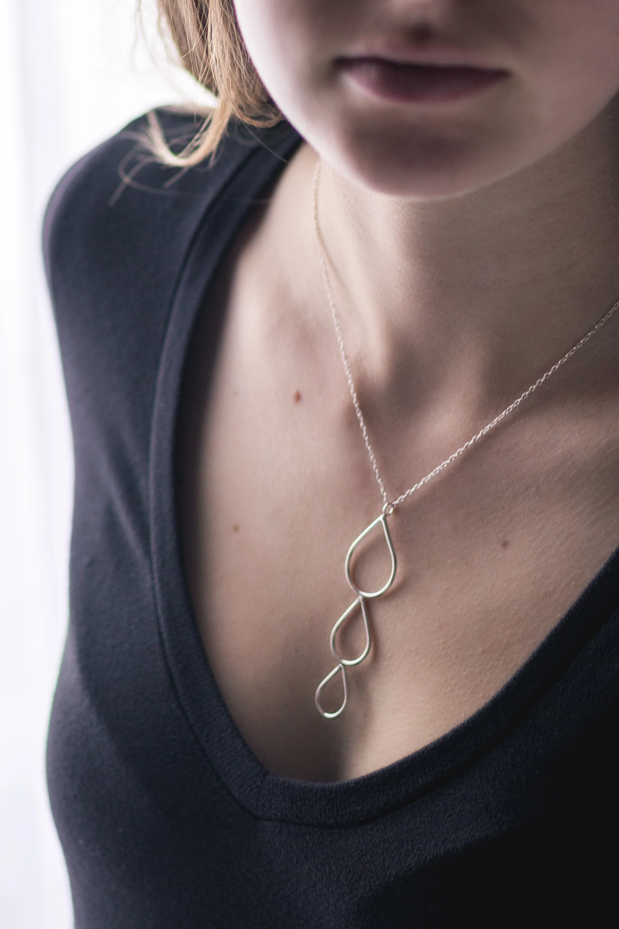 Triple Teardrop Necklace