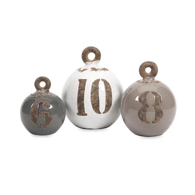 Decorative Ceramic Fishing Weights Set/3