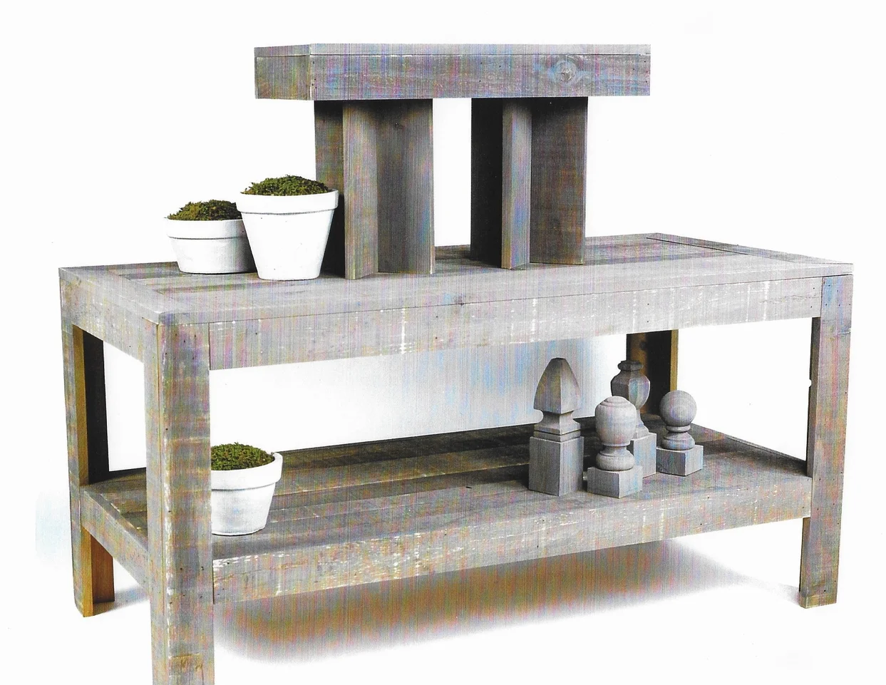 Barn wood Table & Risers