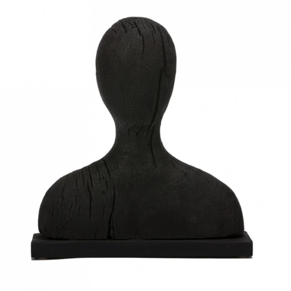 Charred Bust Form on Base