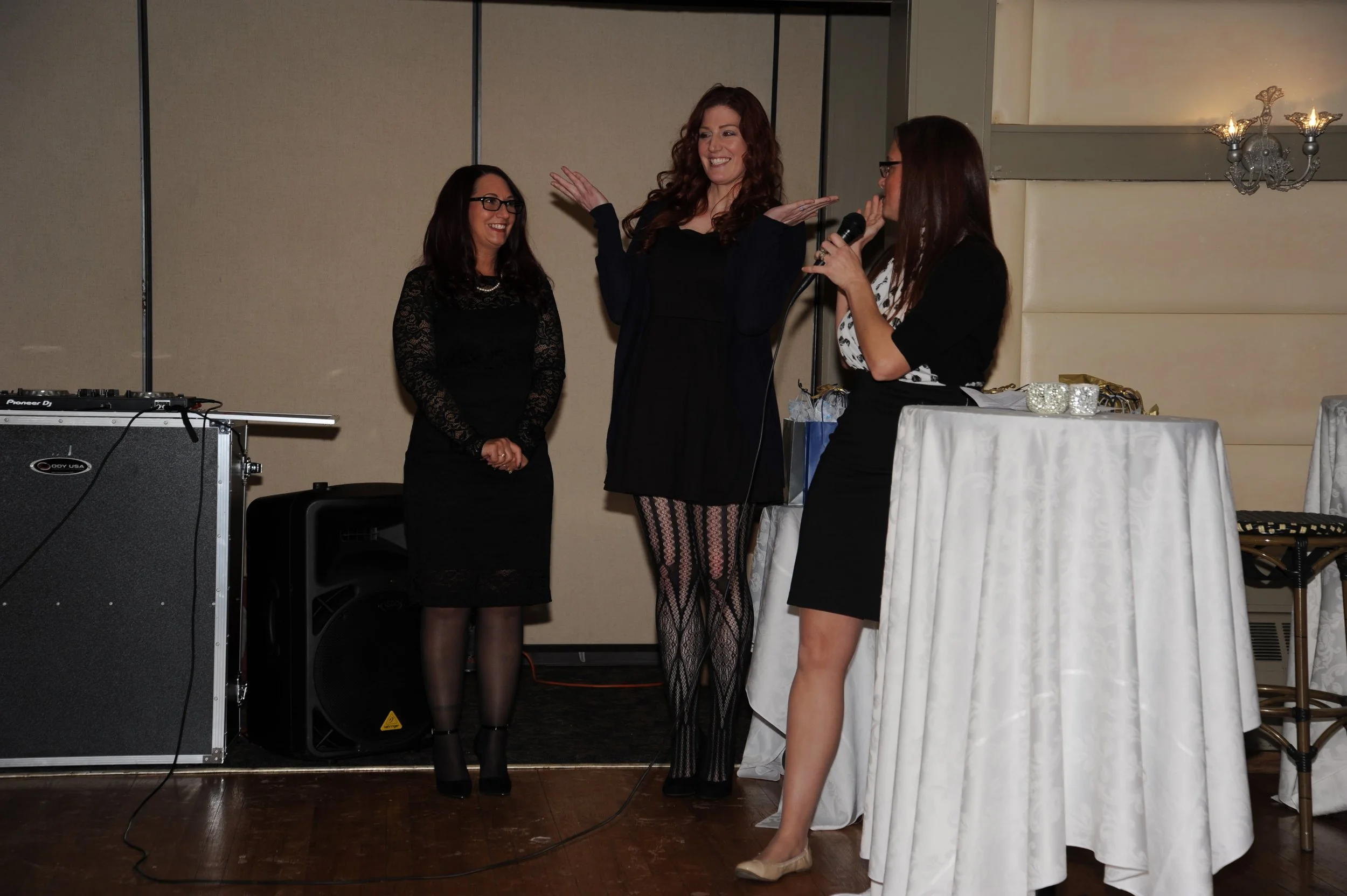Left: Gina Schreier. Center: Trista Kane. Right: Laura Pallotta