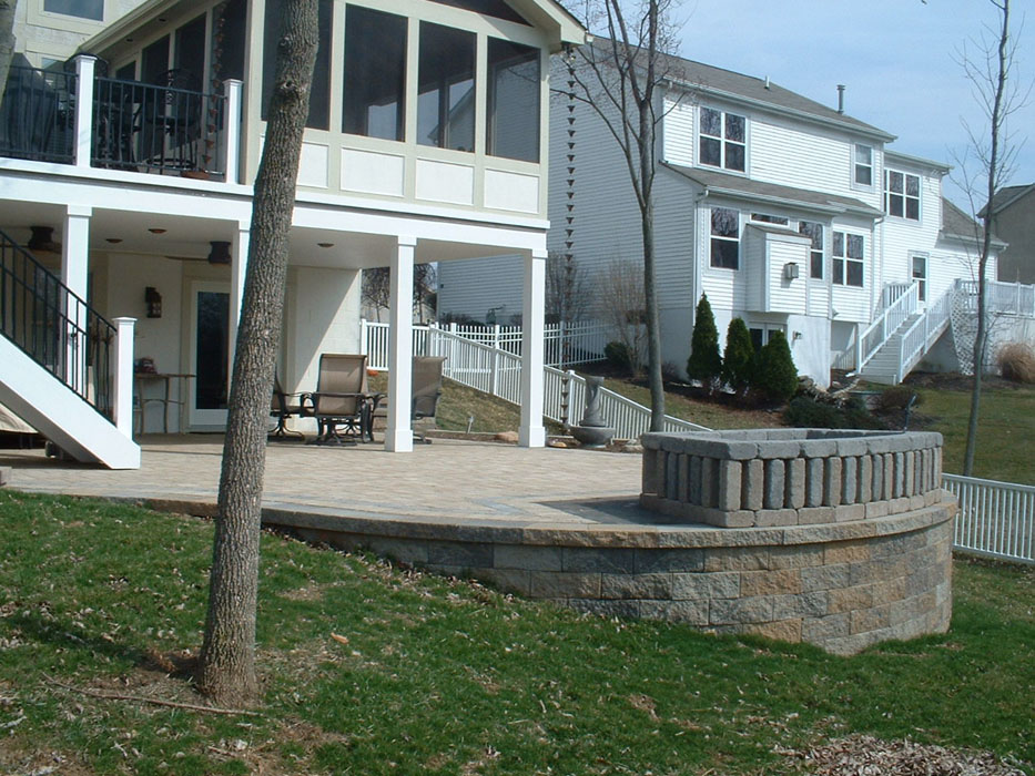 Bright Retaining Wall