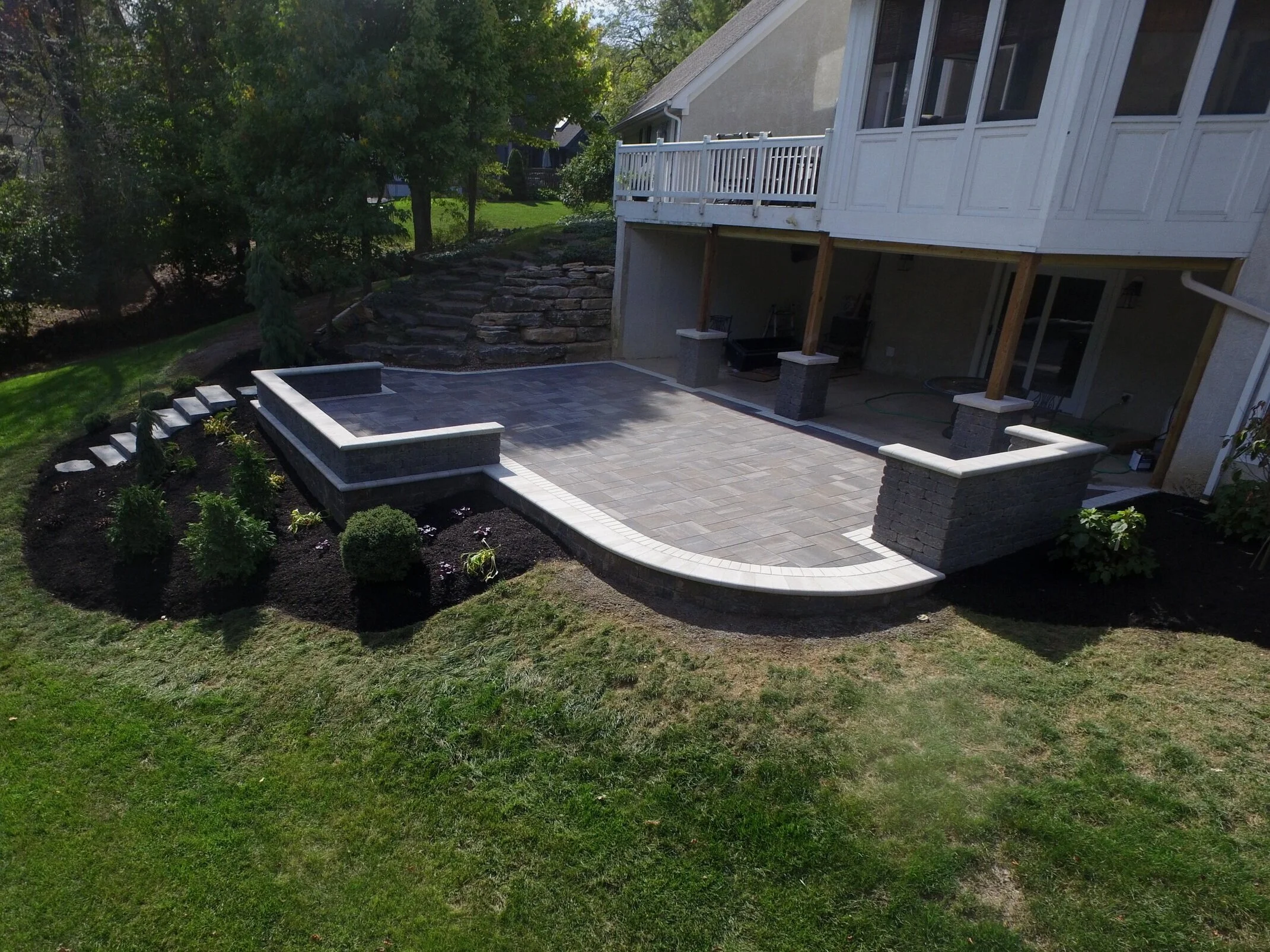 Retaining Walls and Gardens Borders — 9 Trees Landscape Construction