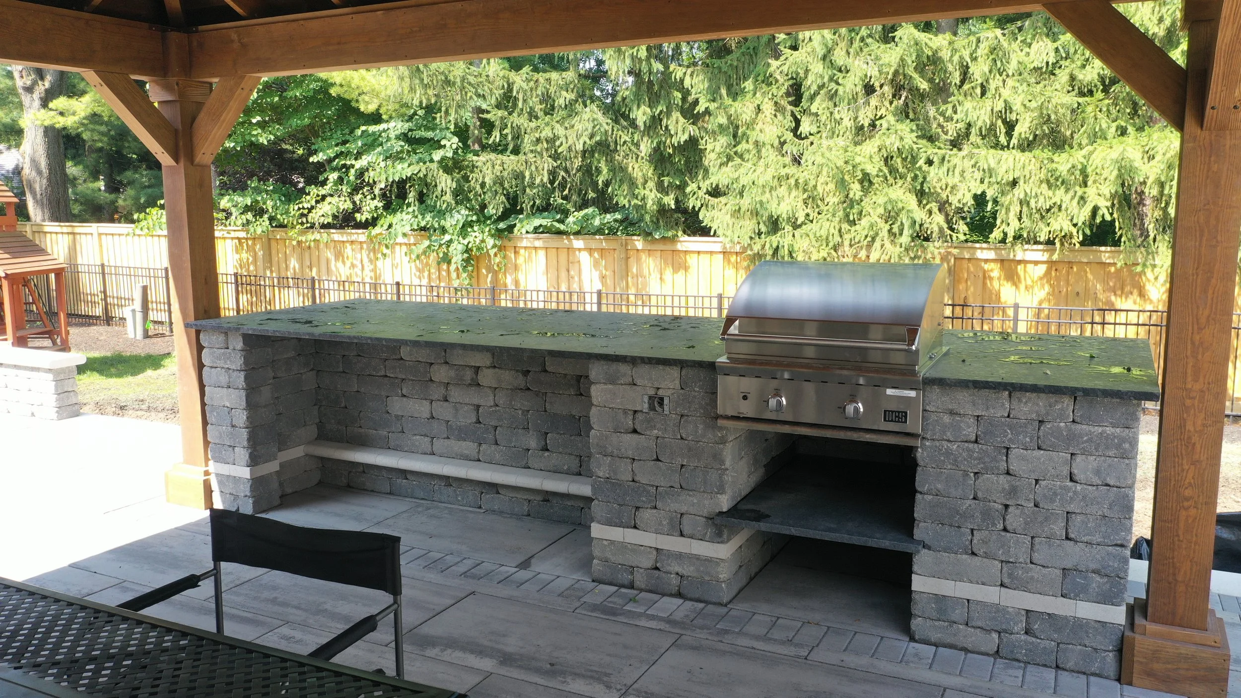 Outdoor Kitchens and Built In Grills — 9 Trees Landscape Construction