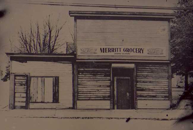 “Merrett’s Grocery” tintype 12” x 15”
