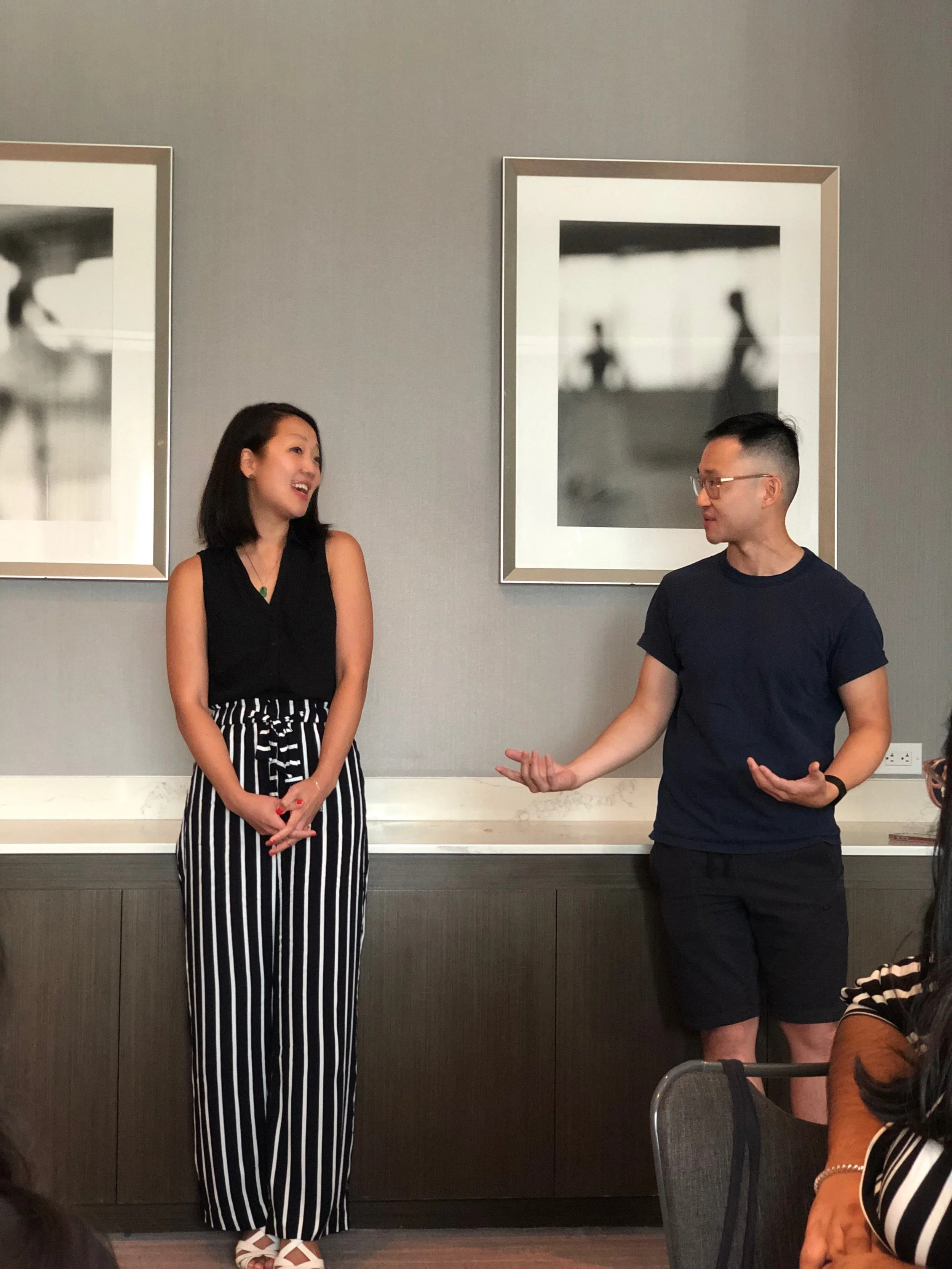 AAJA President Michelle Ye Hee Lee and AAJA VP of Journalism Programs Frank Bi speak to Voices on Wednesday. July 31.