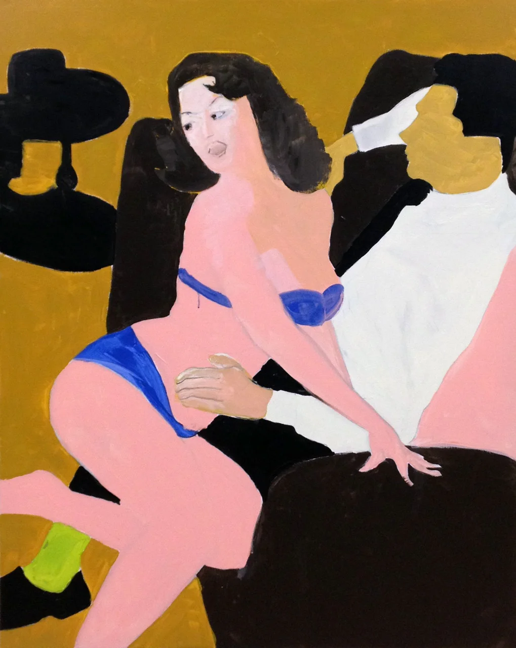  Title:&nbsp;Solipsistic Silence  Medium:&nbsp;acrylic, graphite on canvas  Size:&nbsp;48 x 36 x 2 inches  Year:&nbsp;2014 