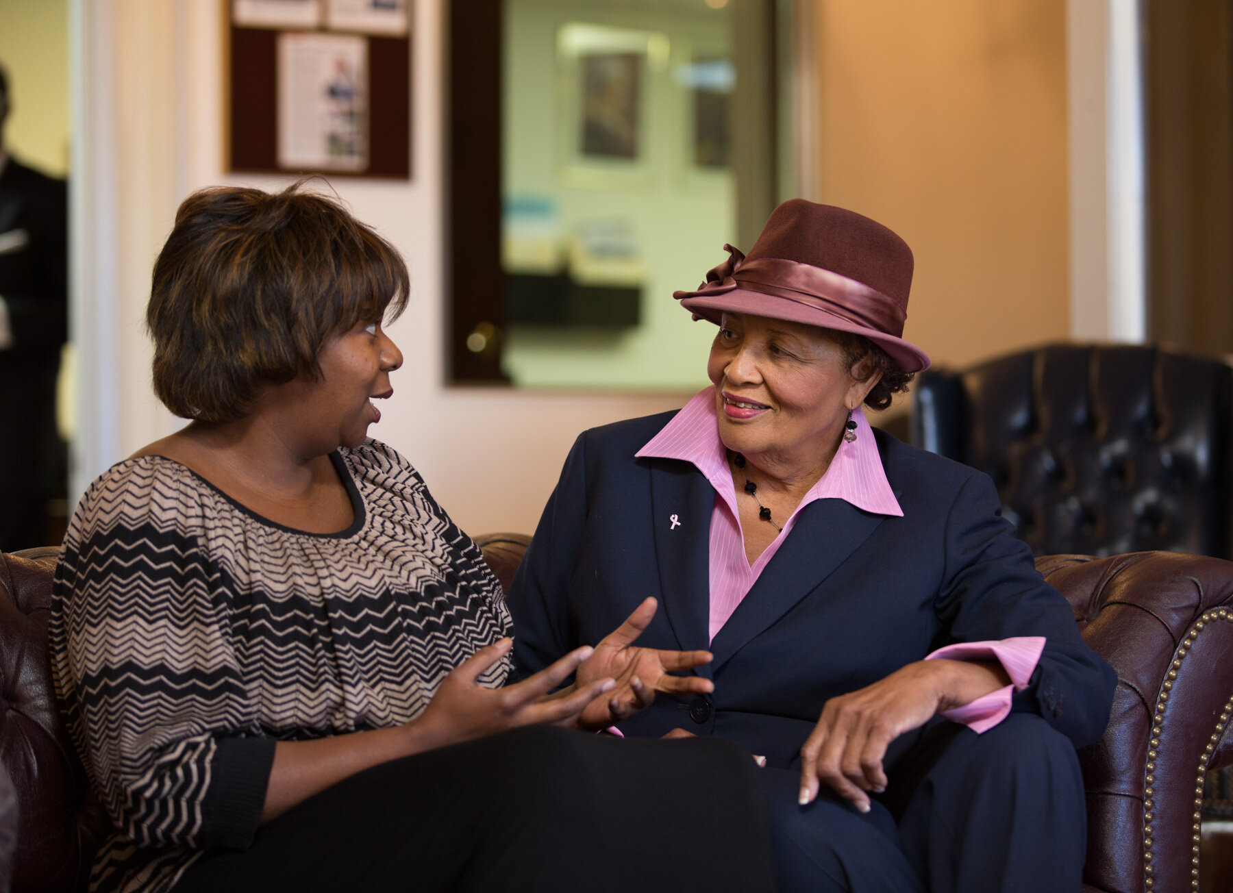 Congresswoman Alma Adams (on right)