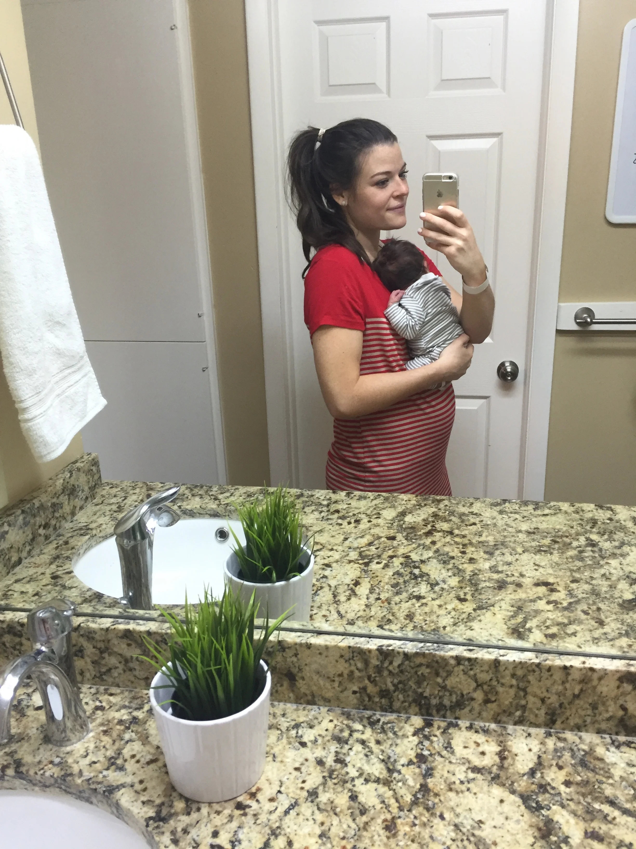 Right when we got home from the hospital -- 2 days postpartum
