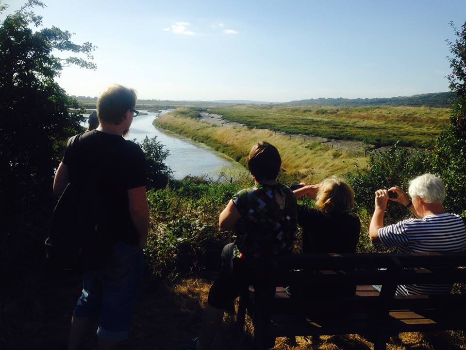 Walk and talk of Two Tree Island with Ackroyd & Harvey in 2016.