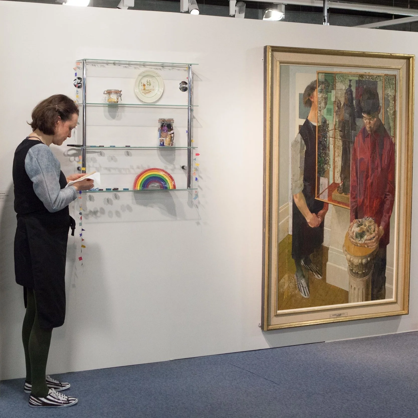 TOMA artist Anna B. Sexton performing at Disrupting the Archive show at Beecroft Art Gallery in 2017.
