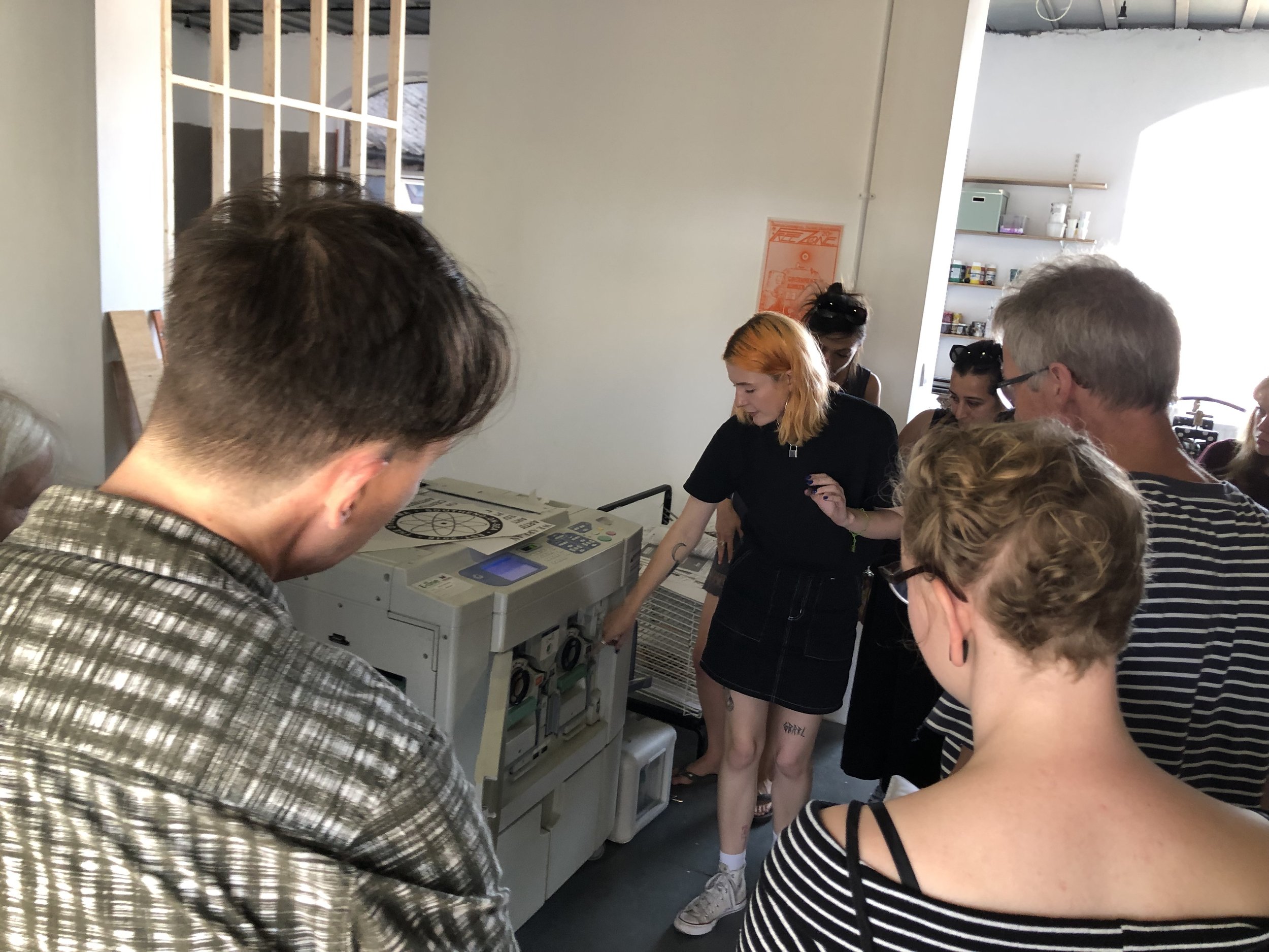   Risoprinting  workshop by   Lu Williams   at The Old Waterworks in 2019. 