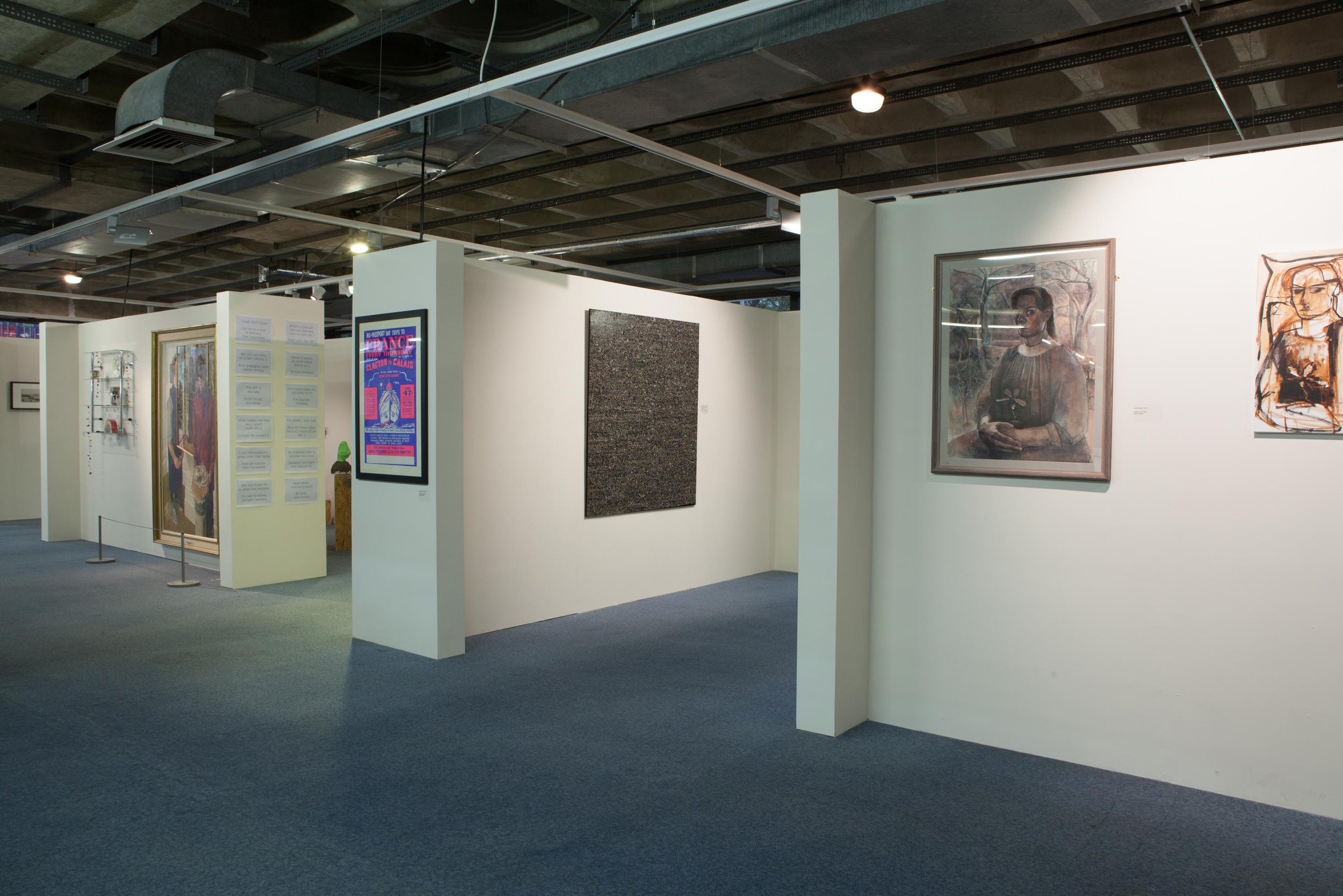  Installation view of an exhibition opportunity for the TOMA cohort in 2017 titled ‘Disrupting the Archive’ at the Beecroft Art Gallery in Southend.  