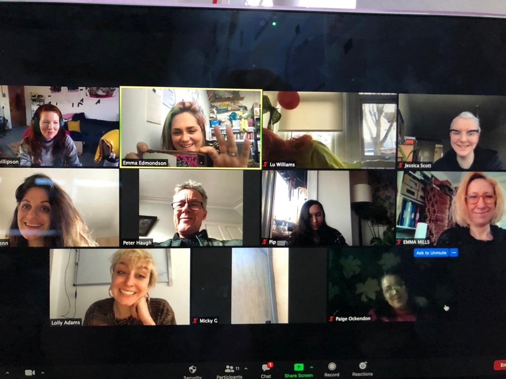  Online group crit with visiting artist Heather Phillipson in 2020.  