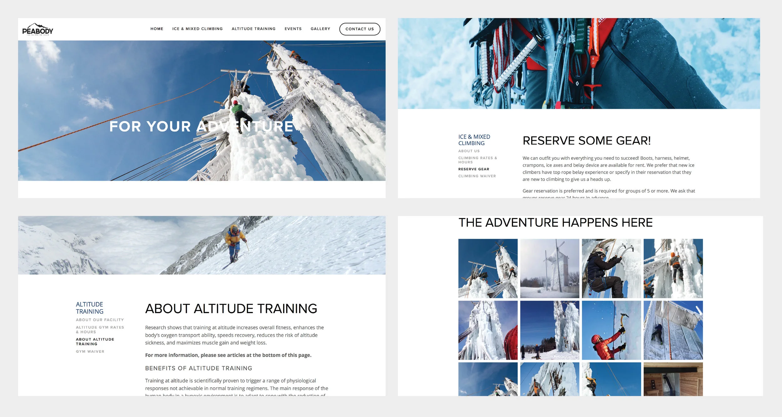 Check out the Peabody Ice Climbing website here .