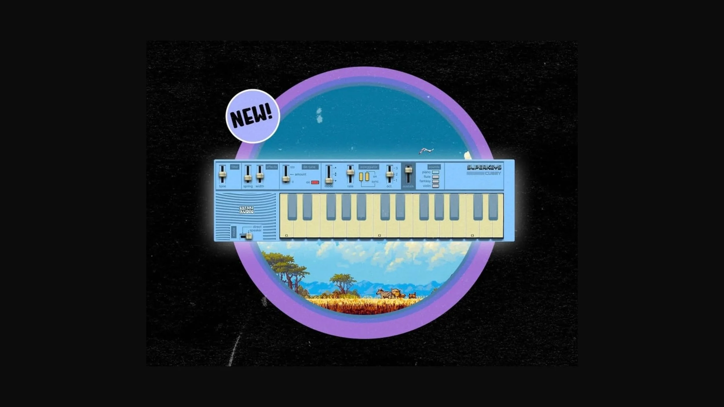 Safari Audio SuperKeys Cubby: A Synth Plugin for Digital Nostalgia