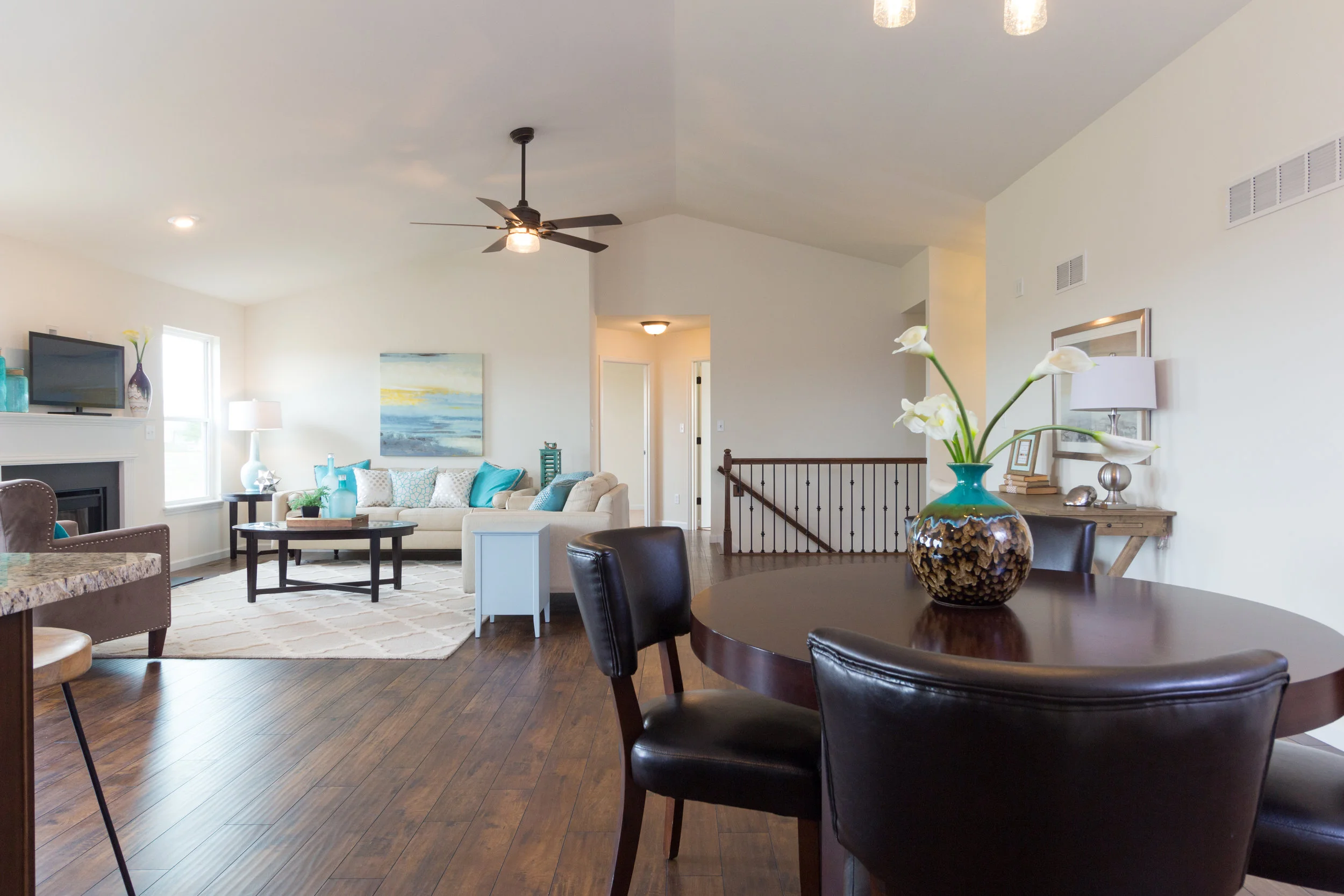 interior open floor plan new home