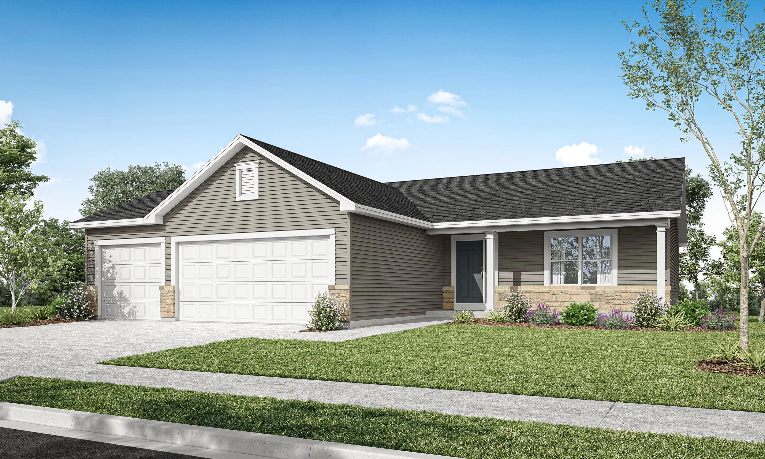 Ashby Elevation C 3 Car