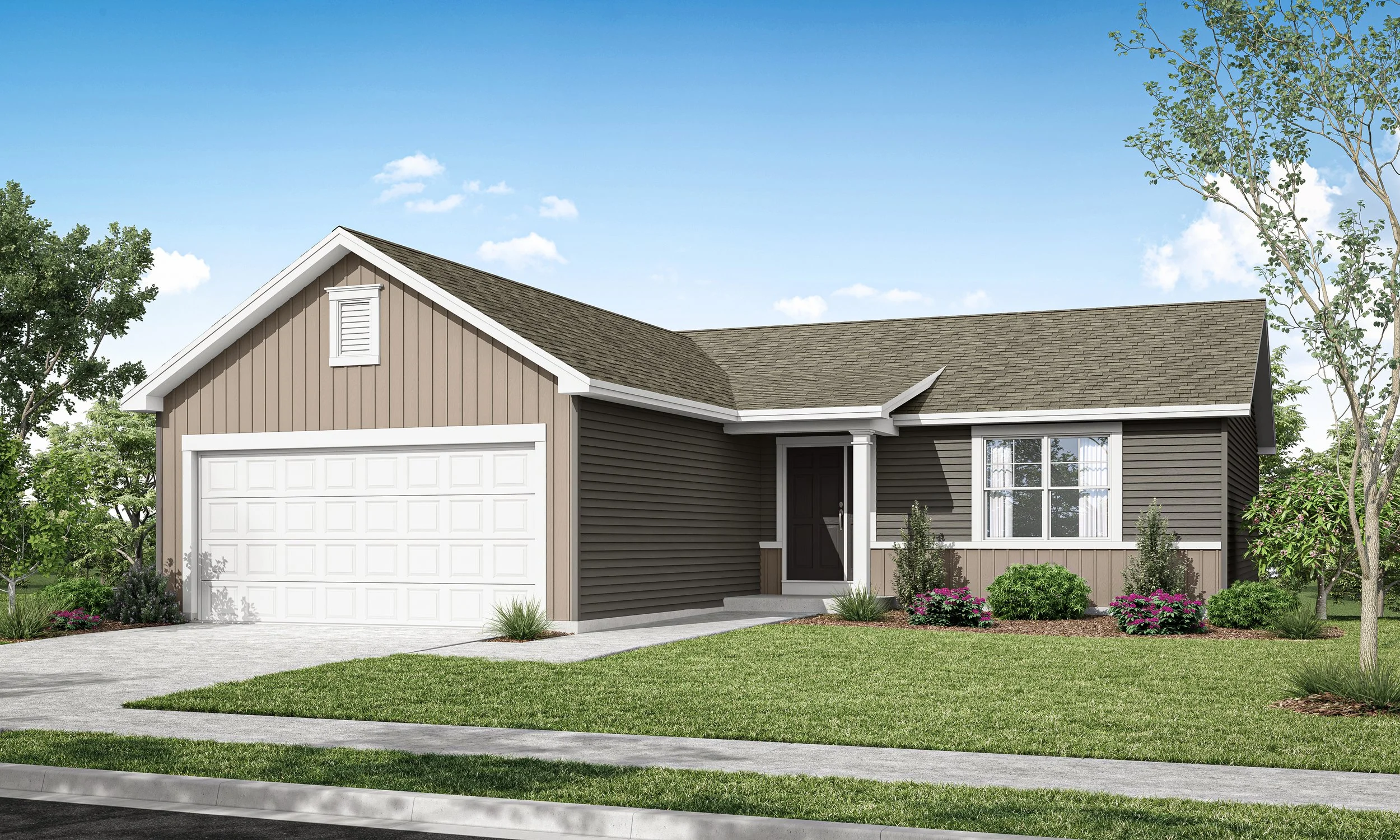 Ashby Elevation A 2 Car