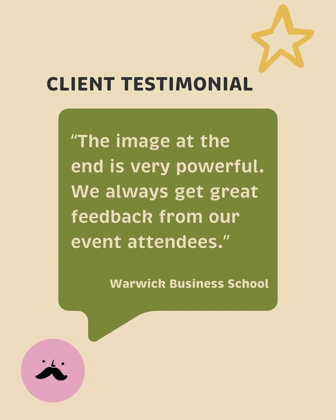 You heard it from the client, not just us!  Visuals at events are &ldquo;powerful&rdquo;. There&rsquo;s a reason that sharing stories and information in a more creative way really does work. Facts, figures and logic are all brilliant, but what about 