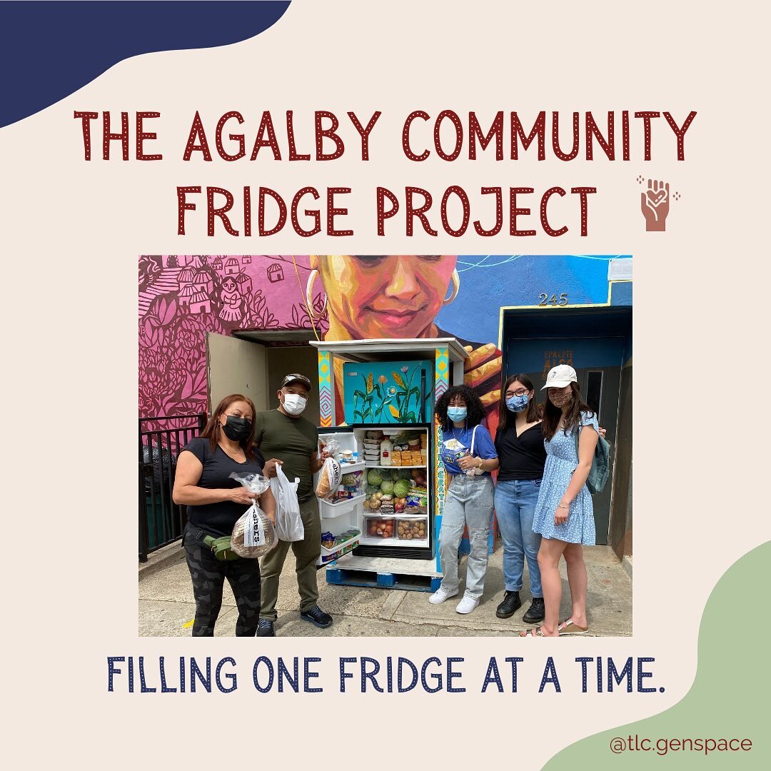 The Agalby Community Fridge Project is a grassroots initiative to fill community fridges in New York City with fresh produce and health food from farmers markets and local businesses. 

This initiative was thought up by one of our founding TLC member