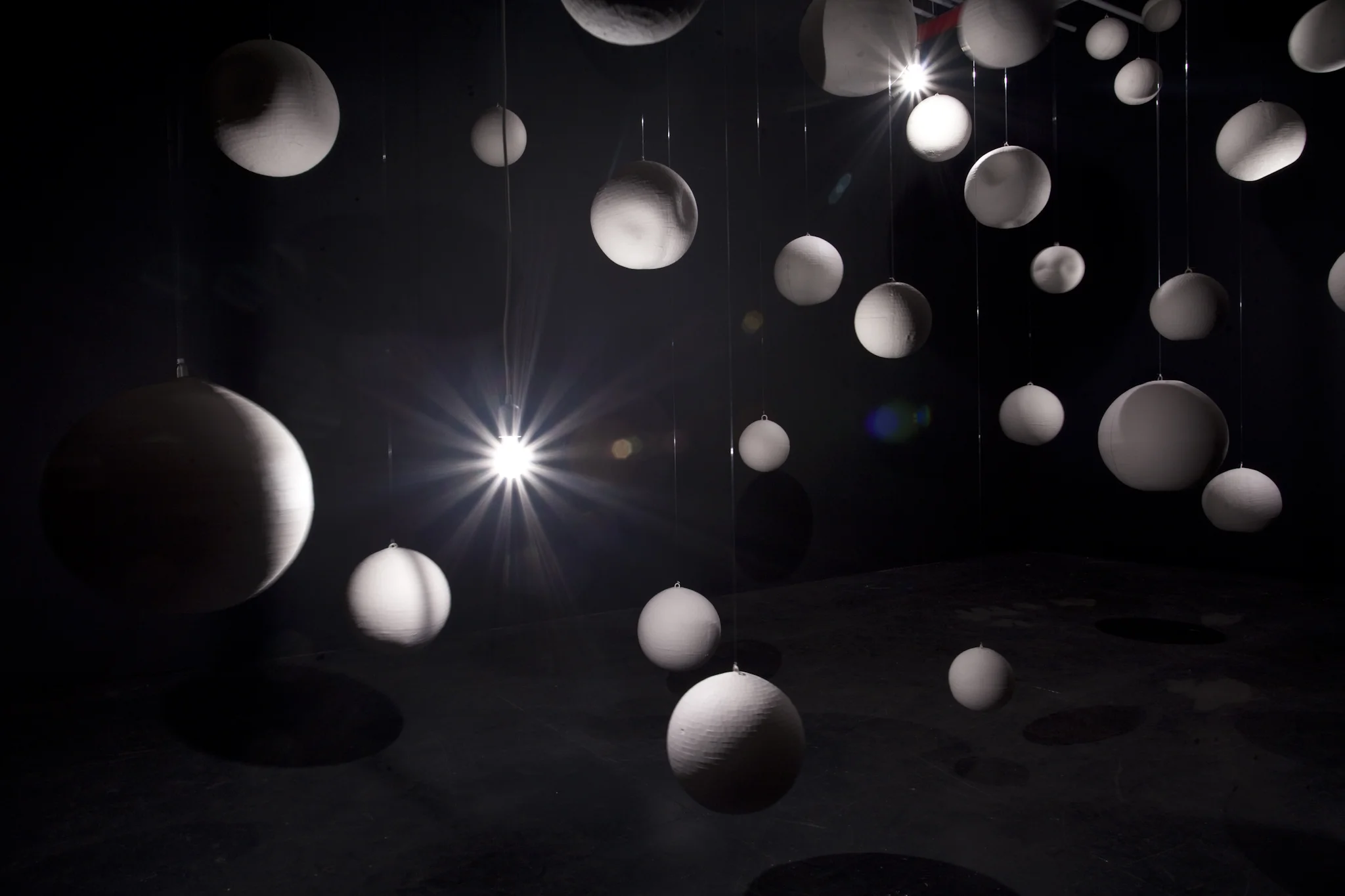 Phoenix Lindsey-Hall Never Stop Dancing Lights, slip cast porcelain Dimensions variable Courtesy of the artist and VICTORI + MO